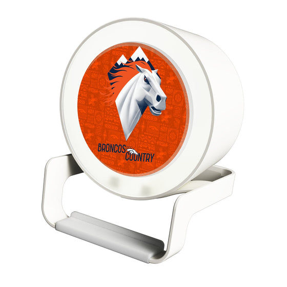 Denver Broncos 2024 Illustrated Limited Edition Night Light Charger and Bluetooth Speaker-0