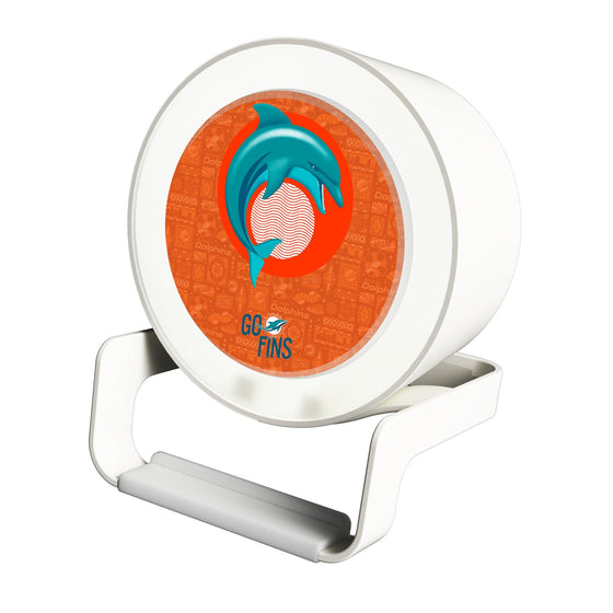 Miami Dolphins 2024 Illustrated Limited Edition Night Light Charger and Bluetooth Speaker-0