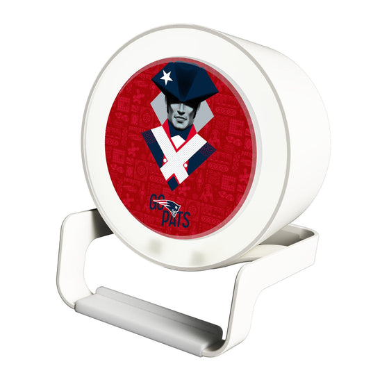 New England Patriots 2024 Illustrated Limited Edition Night Light Charger and Bluetooth Speaker-0