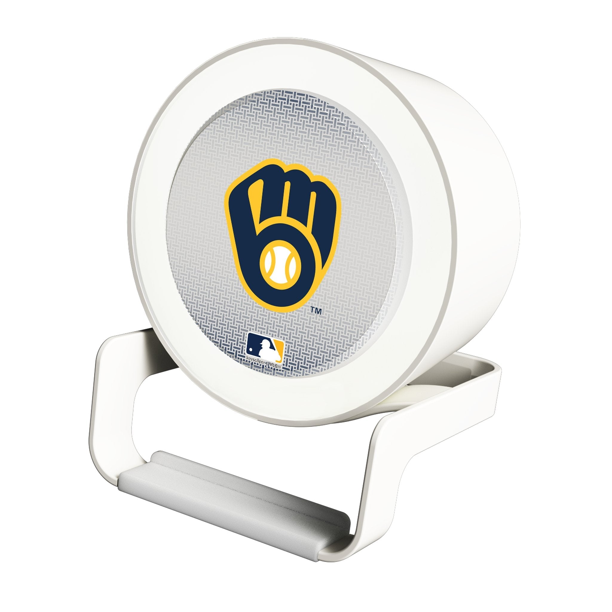 Milwaukee Brewers Linen Night Light Charger and Bluetooth Speaker - Sports Gifts, Sports Memorabilia, Sports Collectibles, Fan Shop