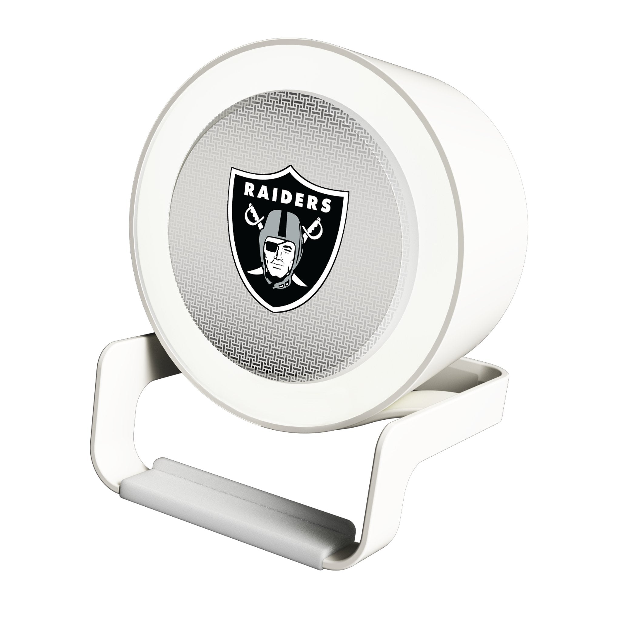 Las Vegas Raiders Linen Night Light Charger and Bluetooth Speaker - Sports Gifts, Sports Memorabilia, Sports Collectibles, Fan Shop