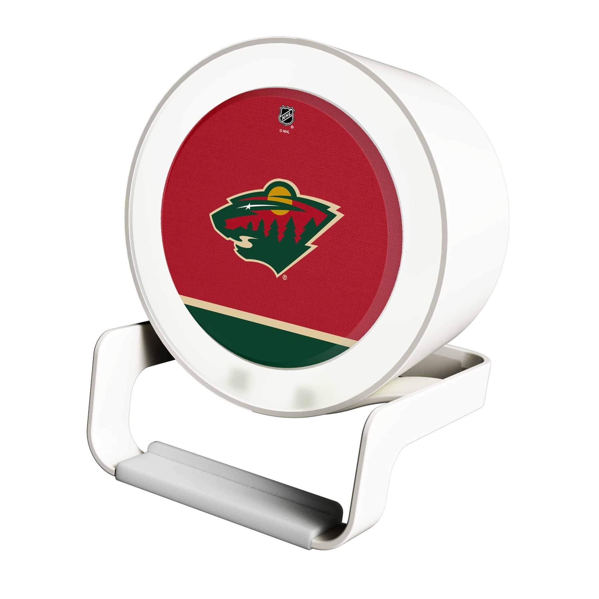 Minnesota Wild Endzone Solid Night Light Charger and Bluetooth Speaker - Sports Gifts, Sports Memorabilia, Sports Collectibles, Fan Shop