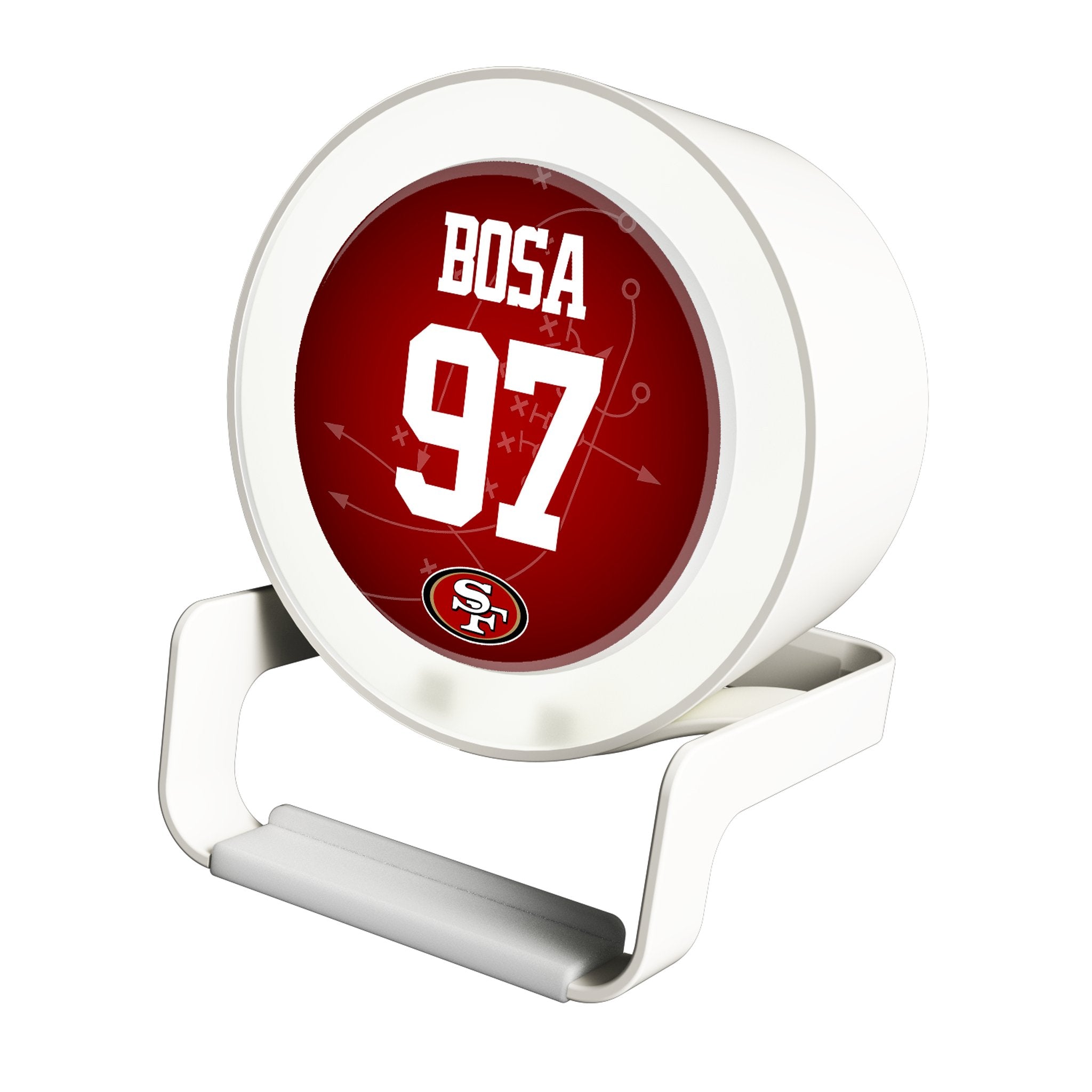 Nick Bosa San Francisco 49ers 97 Ready Night Light Charger and Bluetooth Speaker - Sports Gifts, Sports Memorabilia, Sports Collectibles, Fan Shop