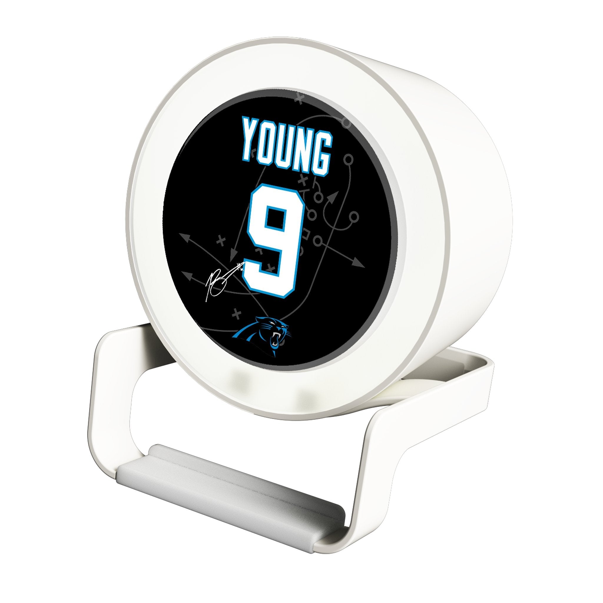 Bryce Young Carolina Panthers 9 Ready Night Light Charger and Bluetooth Speaker - Sports Gifts, Sports Memorabilia, Sports Collectibles, Fan Shop