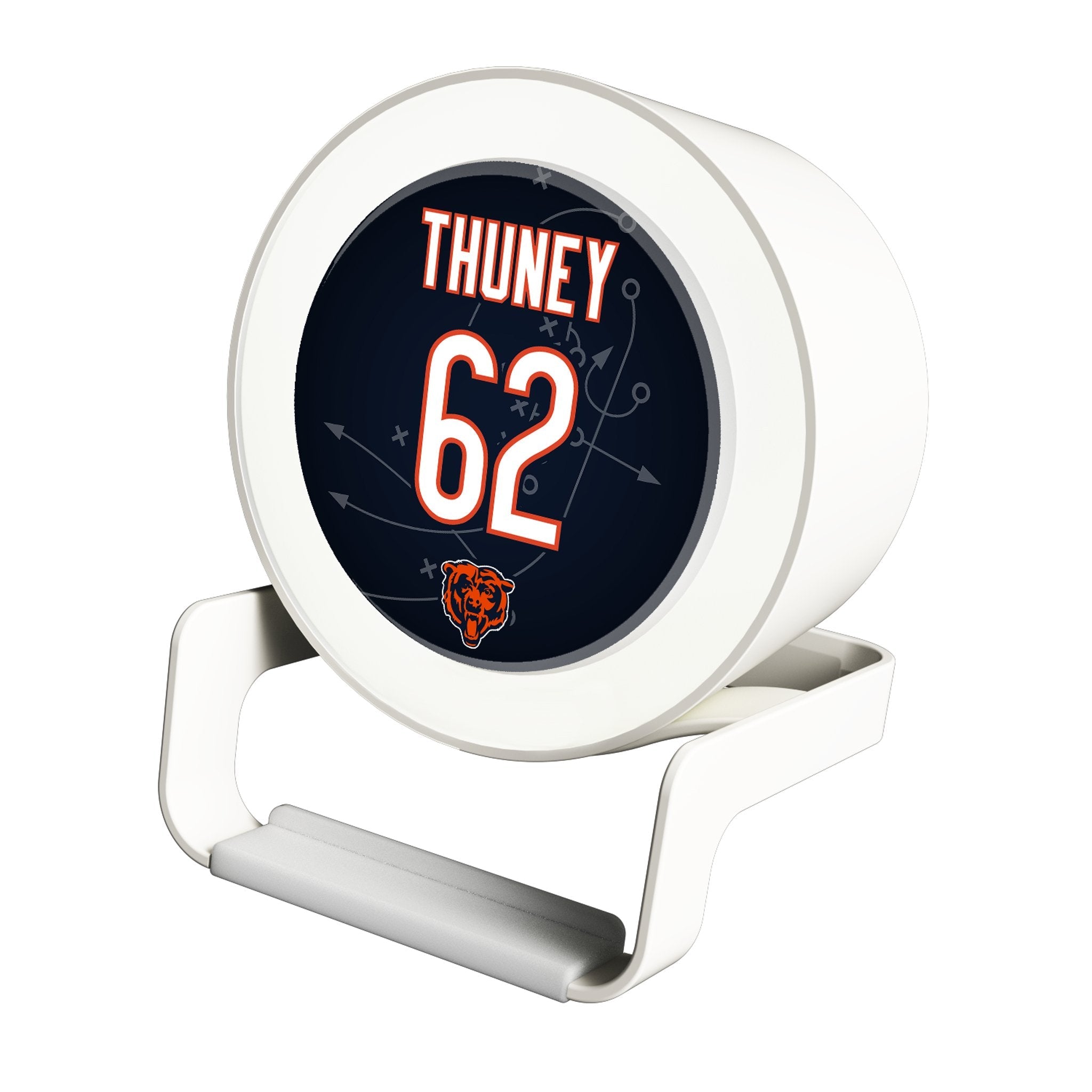 Joe Thuney Chicago Bears 62 Game Tactic Night Light Charger and Bluetooth Speaker - Sports Gifts, Sports Memorabilia, Sports Collectibles, Fan Shop