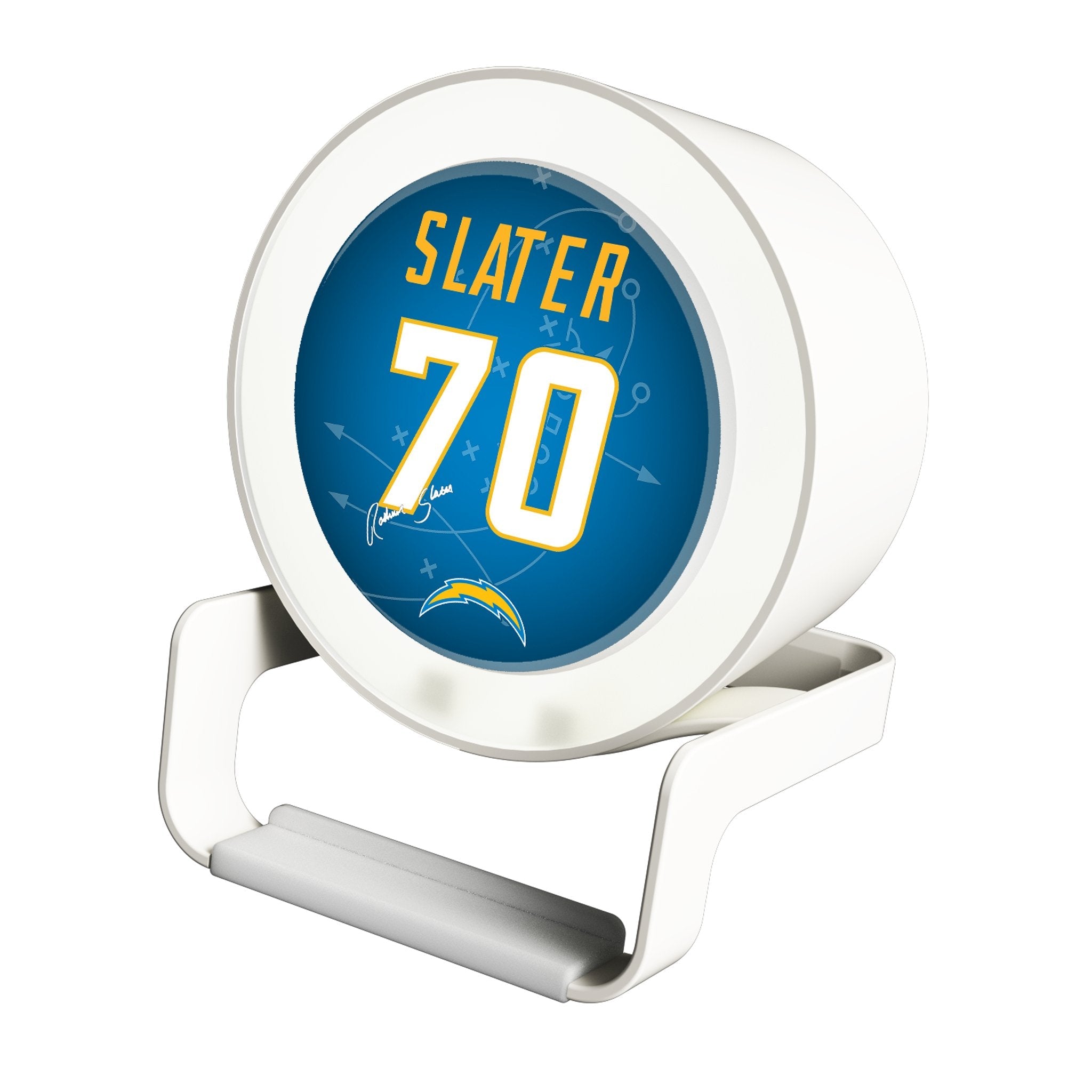 RaShawn Slater Los Angeles Chargers 70 Ready Night Light Charger and Bluetooth Speaker - Sports Gifts, Sports Memorabilia, Sports Collectibles, Fan Shop