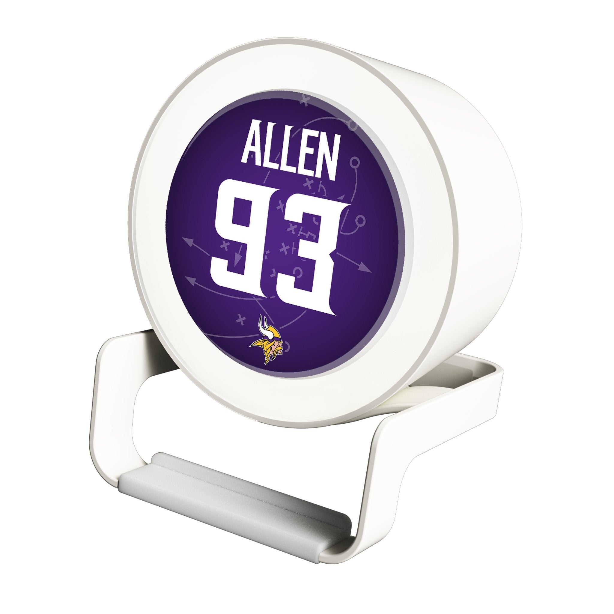 Jonathan Allen Minnesota Vikings 93 Game Tactic Night Light Charger and Bluetooth Speaker - Sports Gifts, Sports Memorabilia, Sports Collectibles, Fan Shop