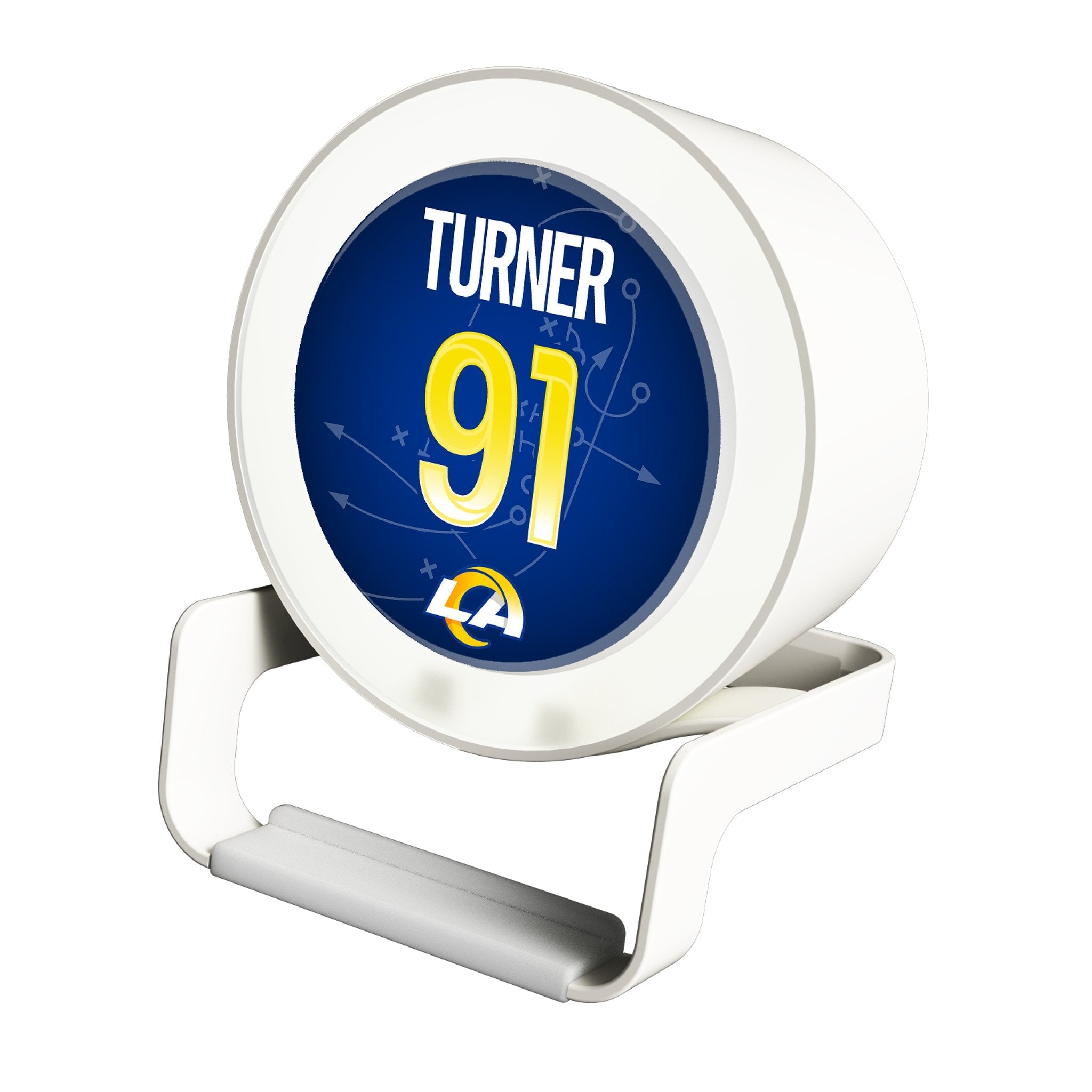 Kobie Turner Los Angeles Rams 91 Ready Night Light Charger and Bluetooth Speaker - Sports Gifts, Sports Memorabilia, Sports Collectibles, Fan Shop