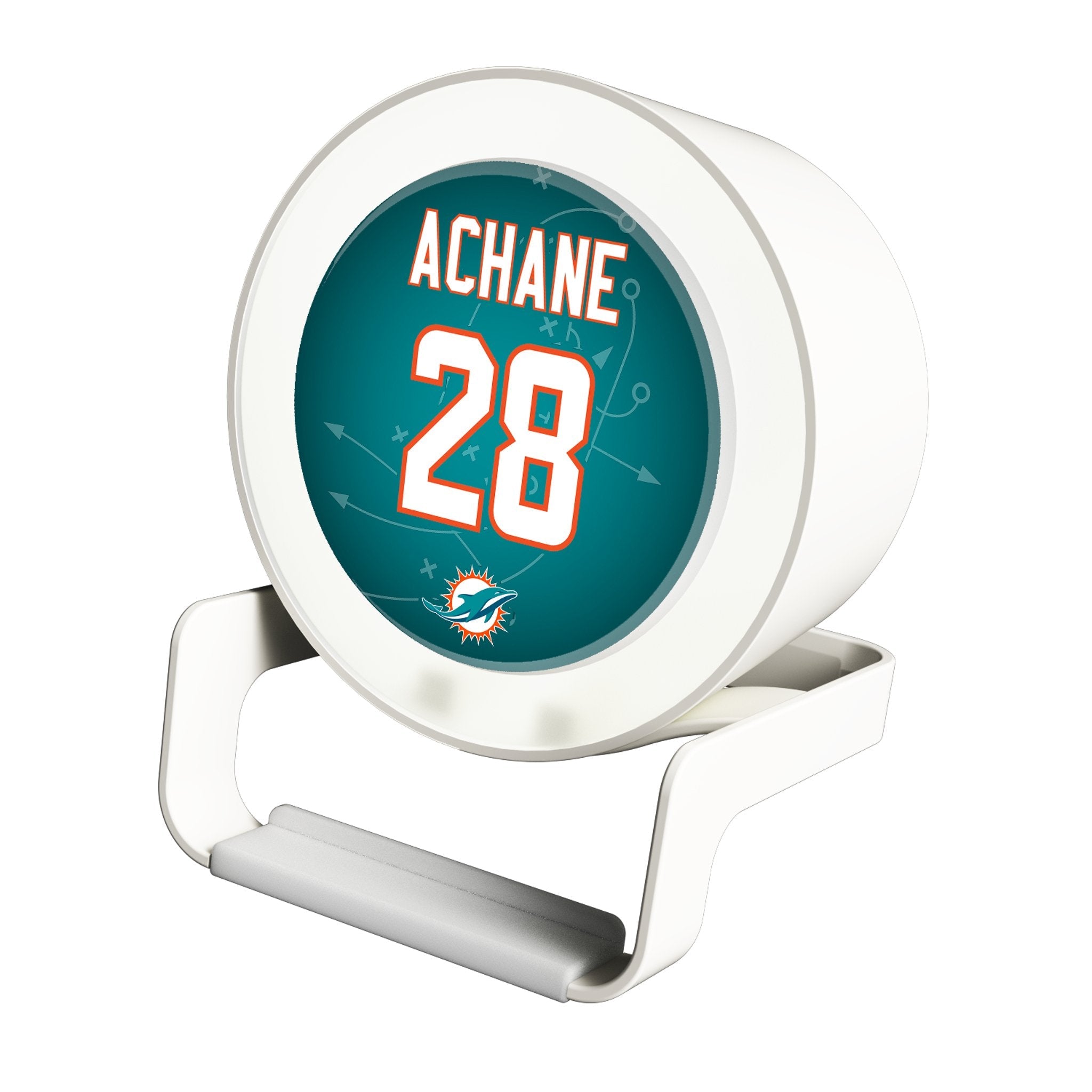De'Von Achane Miami Dolphins 28 Ready Night Light Charger and Bluetooth Speaker - Sports Gifts, Sports Memorabilia, Sports Collectibles, Fan Shop