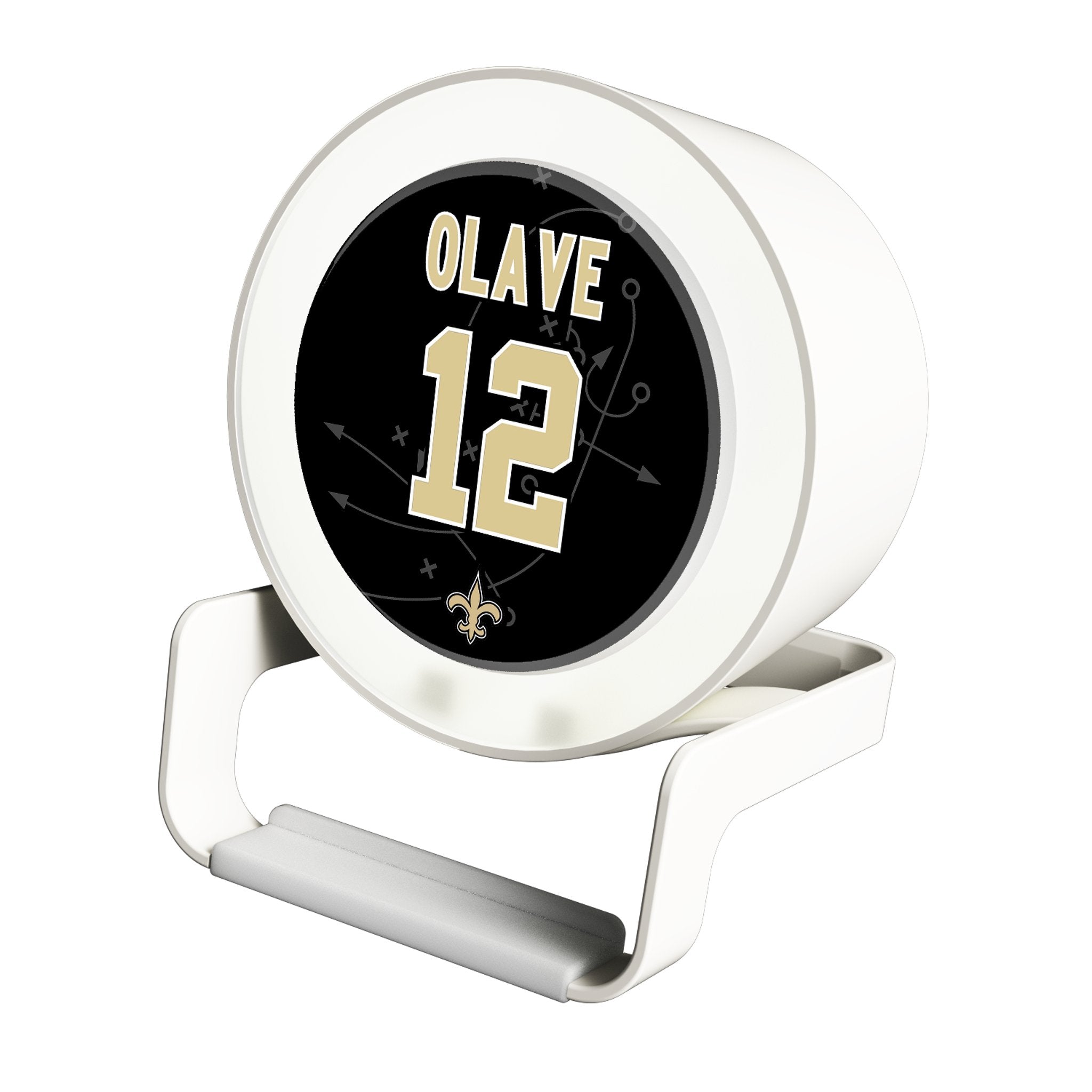 Chris Olave New Orleans Saints 12 Ready Night Light Charger and Bluetooth Speaker - Sports Gifts, Sports Memorabilia, Sports Collectibles, Fan Shop