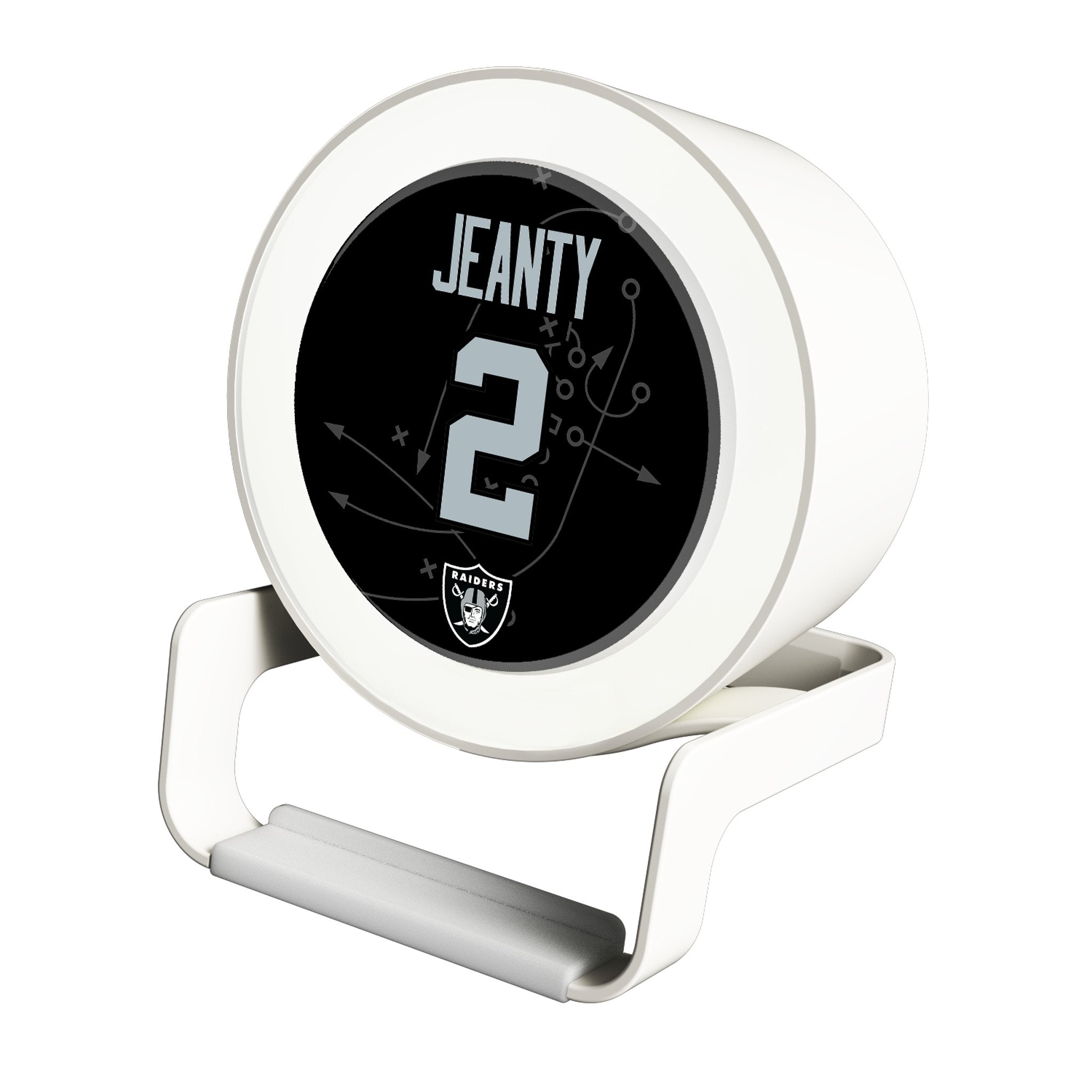 Ashton Jeanty Las Vegas Raiders 2 Game Tactic Night Light Charger and Bluetooth Speaker - Sports Gifts, Sports Memorabilia, Sports Collectibles, Fan Shop