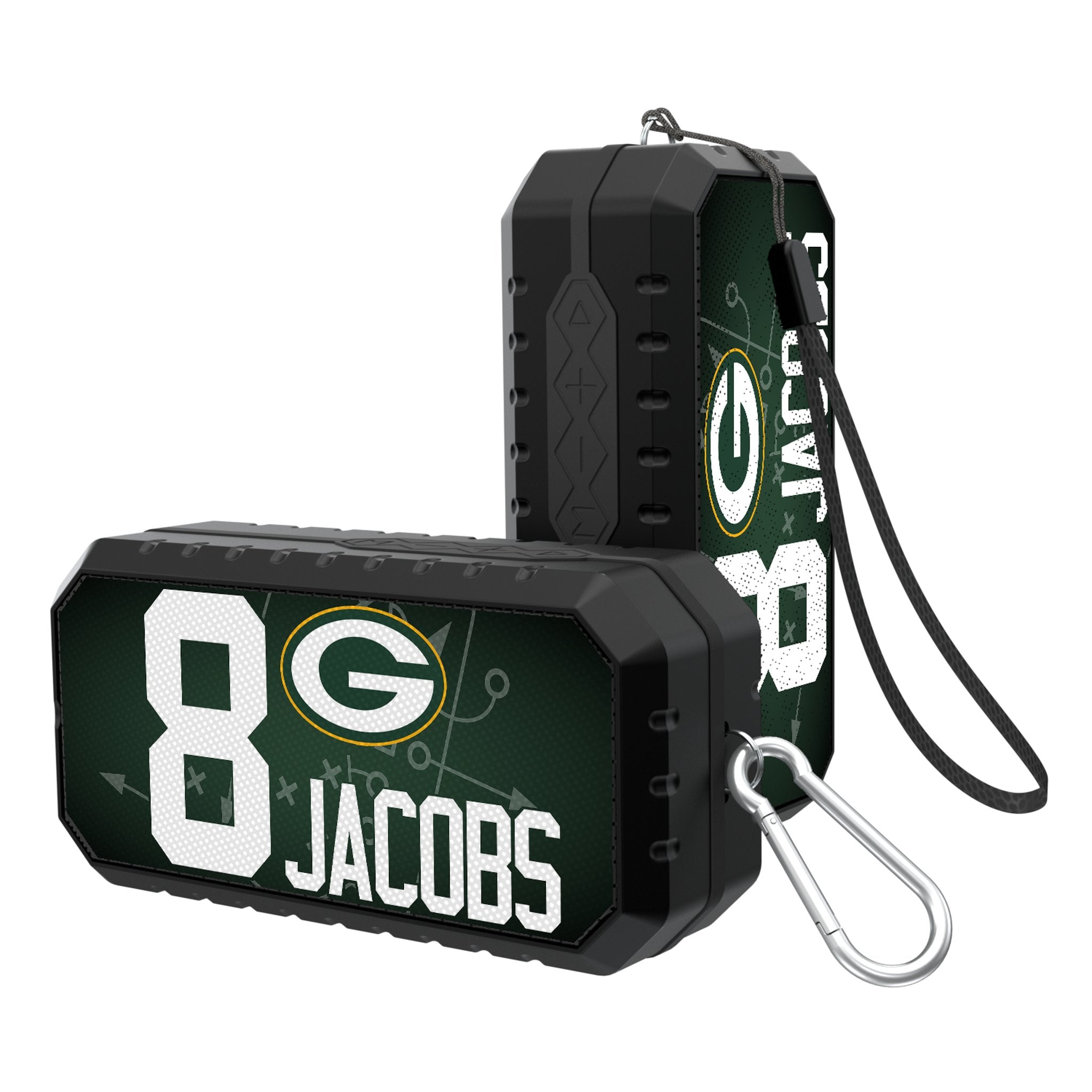 Josh Jacobs Green Bay Packers 8 Ready Bluetooth Speaker - Sports Gifts, Sports Memorabilia, Sports Collectibles, Fan Shop