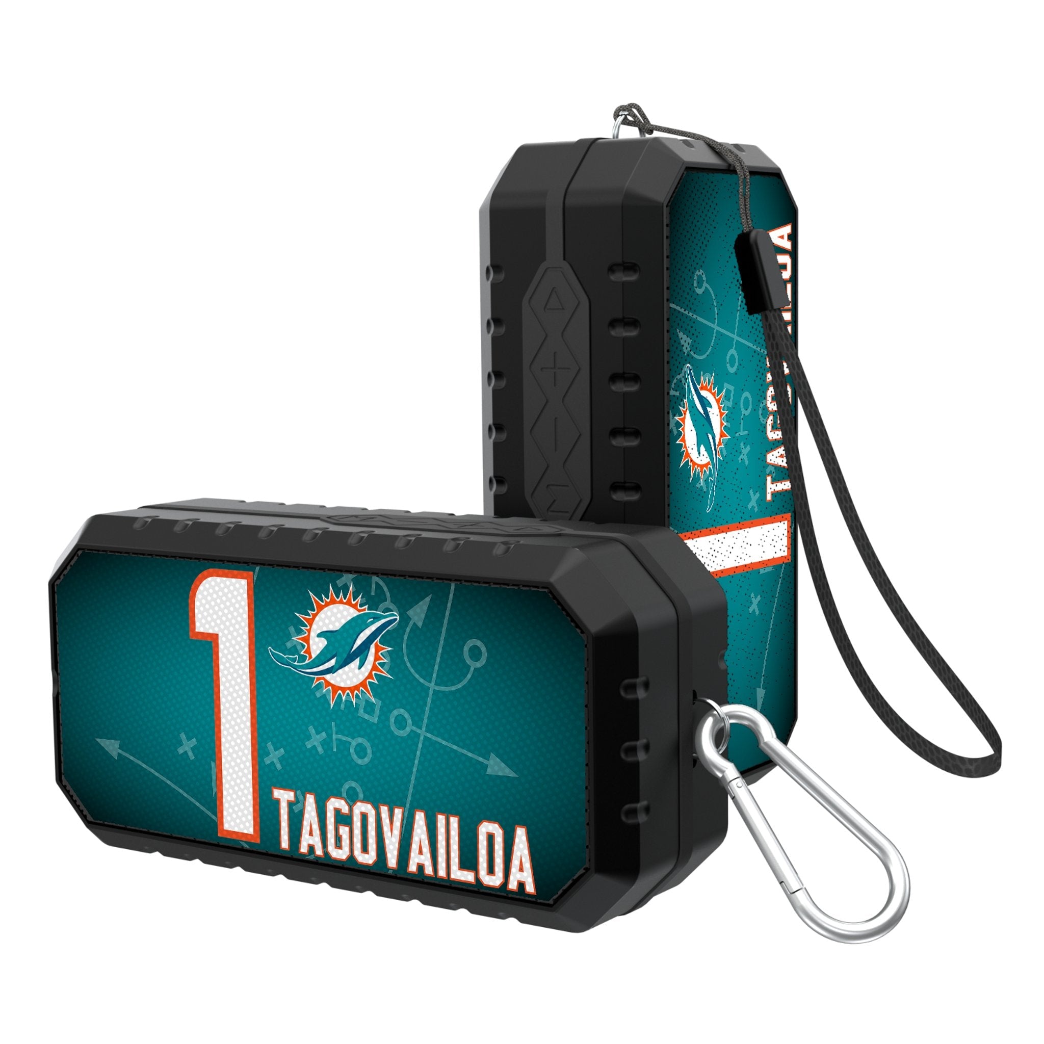 Tua Tagovailoa Miami Dolphins 1 Ready Bluetooth Speaker - Sports Gifts, Sports Memorabilia, Sports Collectibles, Fan Shop