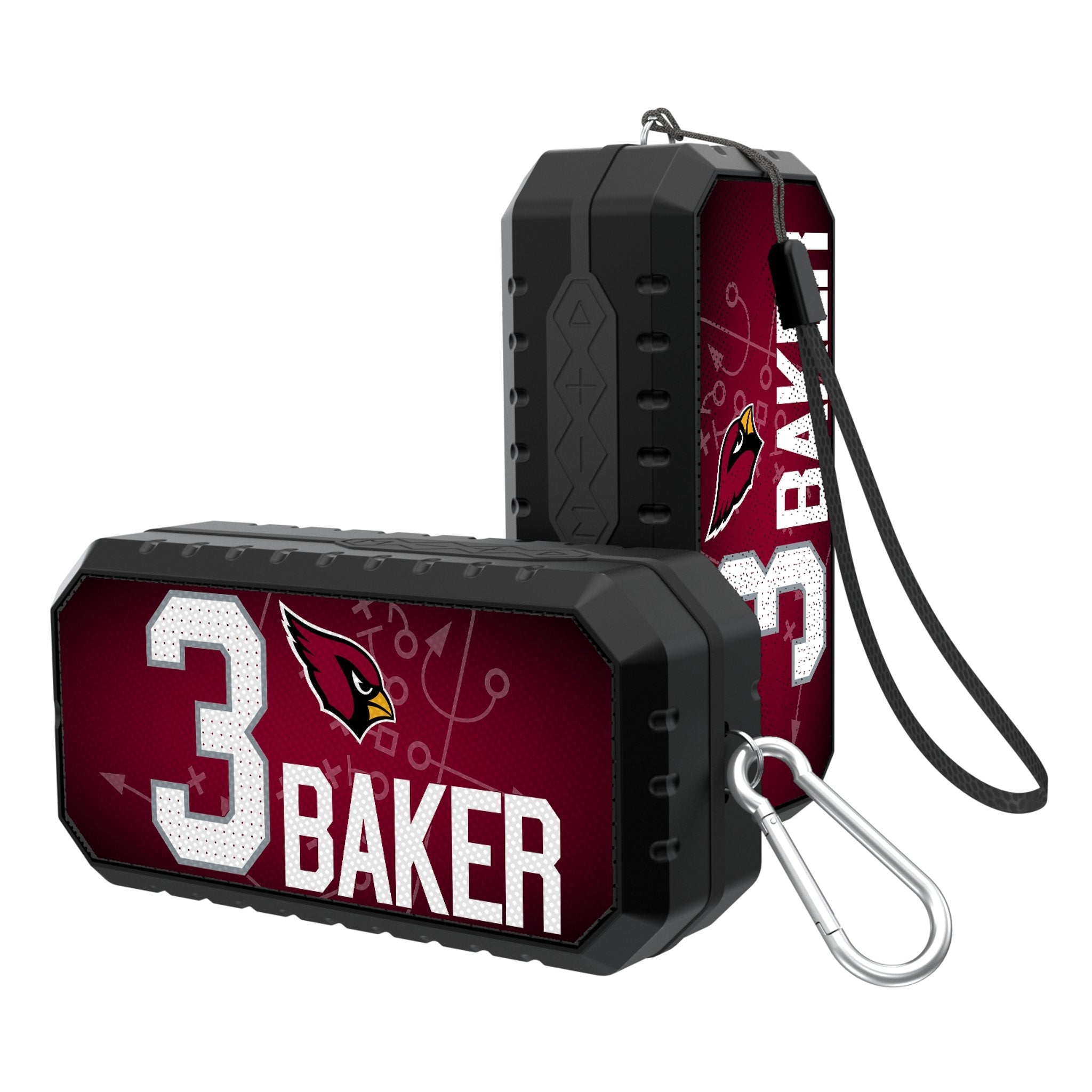 Budda Baker Arizona Cardinals 3 Ready Bluetooth Speaker - Sports Gifts, Sports Memorabilia, Sports Collectibles, Fan Shop