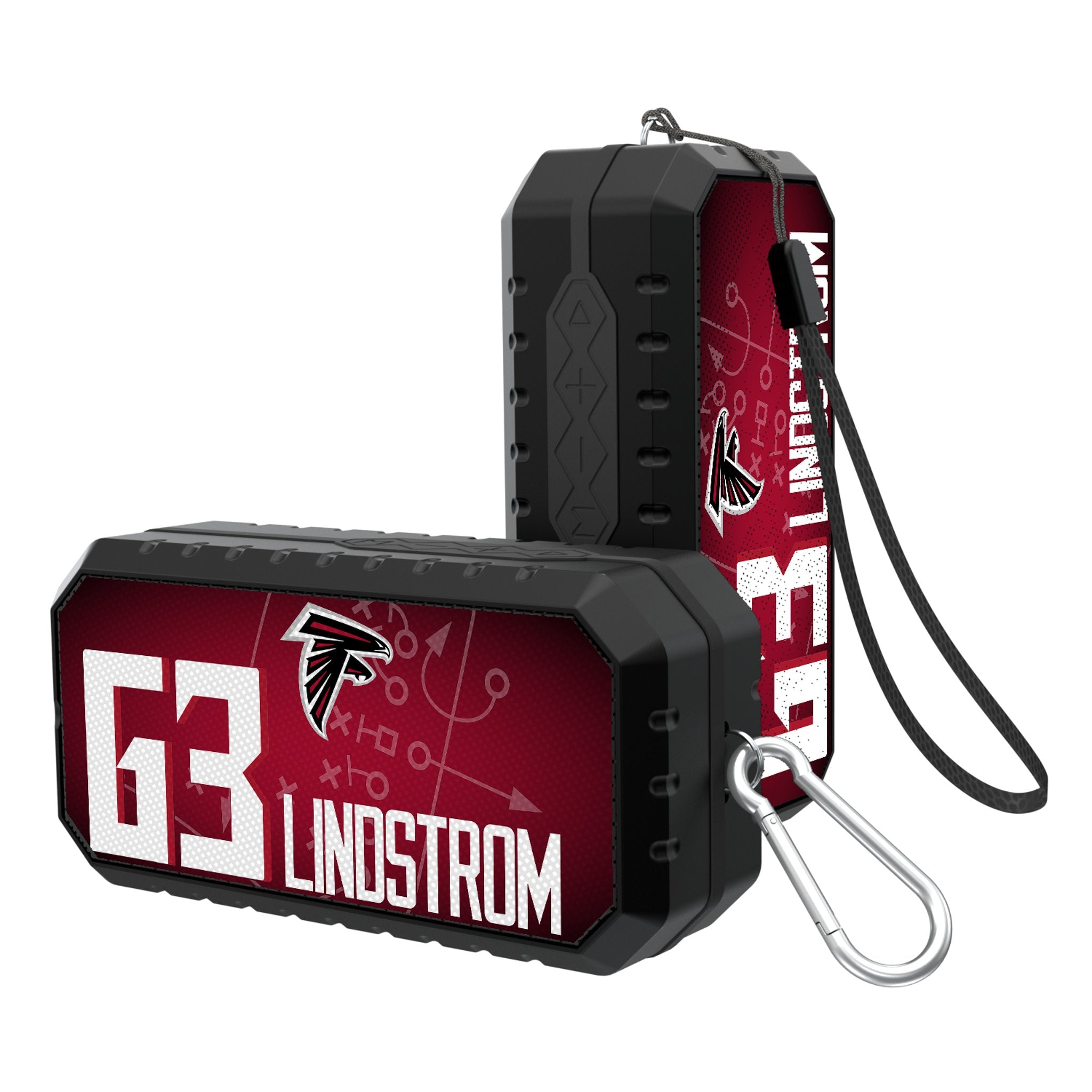 Chris Lindstrom Atlanta Falcons 63 Ready Bluetooth Speaker - Sports Gifts, Sports Memorabilia, Sports Collectibles, Fan Shop
