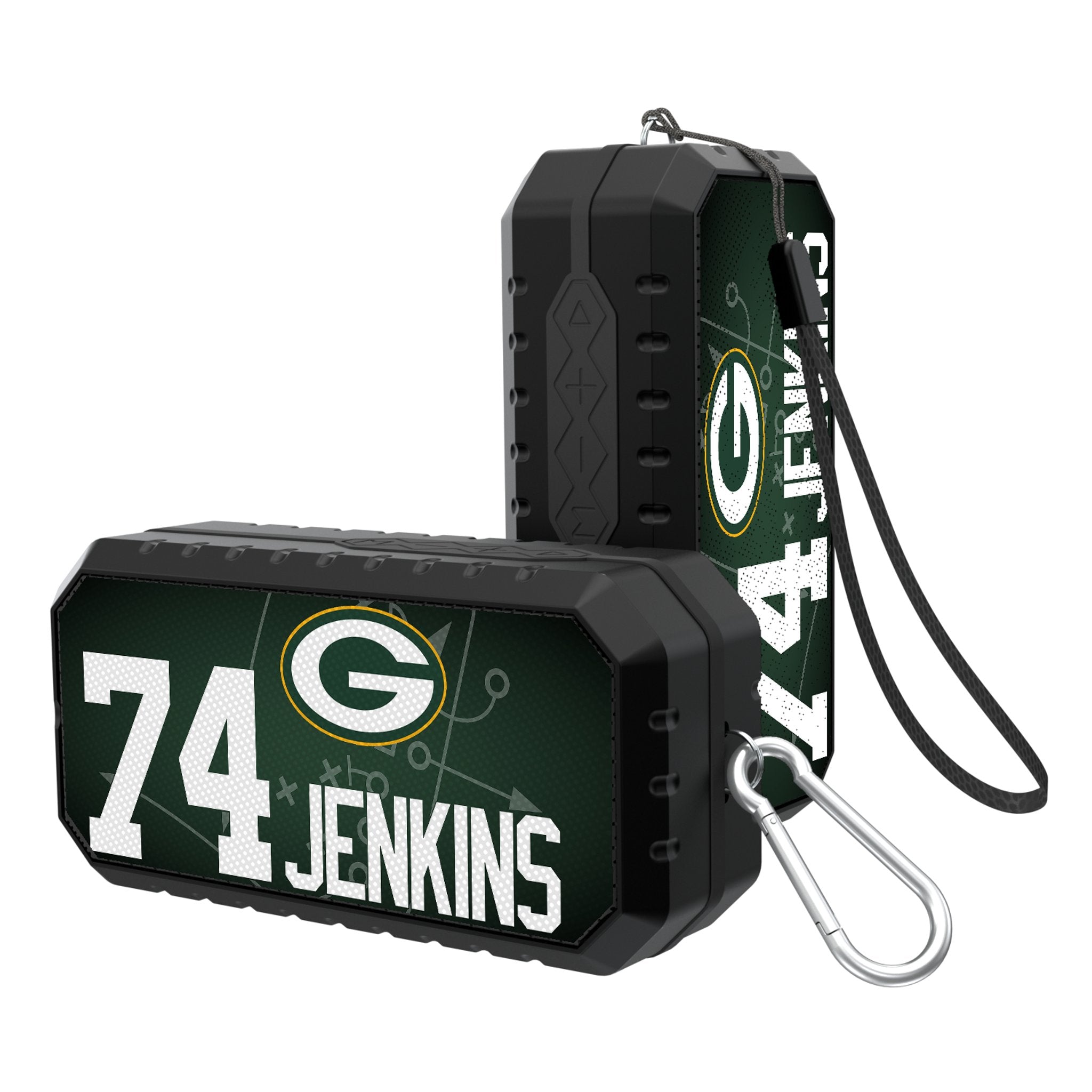 Elgton Jenkins Green Bay Packers 74 Ready Bluetooth Speaker - Sports Gifts, Sports Memorabilia, Sports Collectibles, Fan Shop