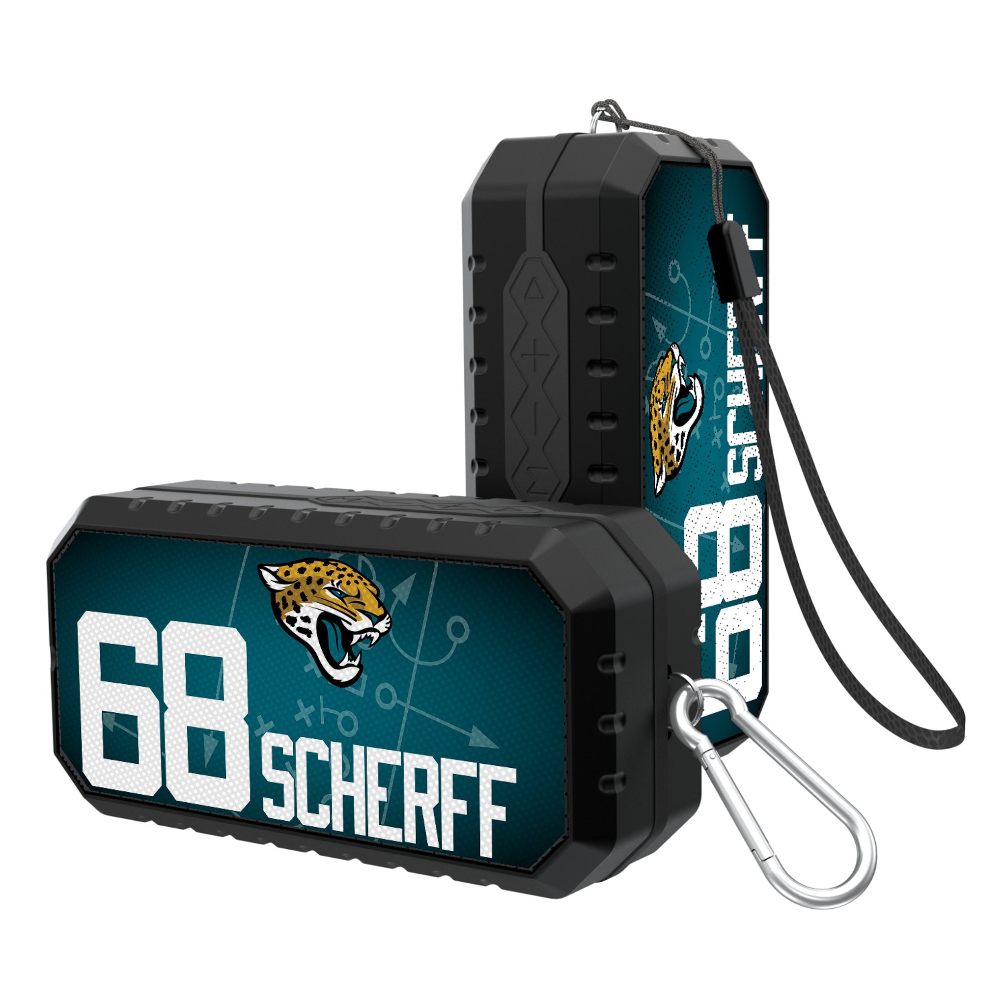Brandon Scherff Jacksonville Jaguars 68 Ready Bluetooth Speaker - Sports Gifts, Sports Memorabilia, Sports Collectibles, Fan Shop