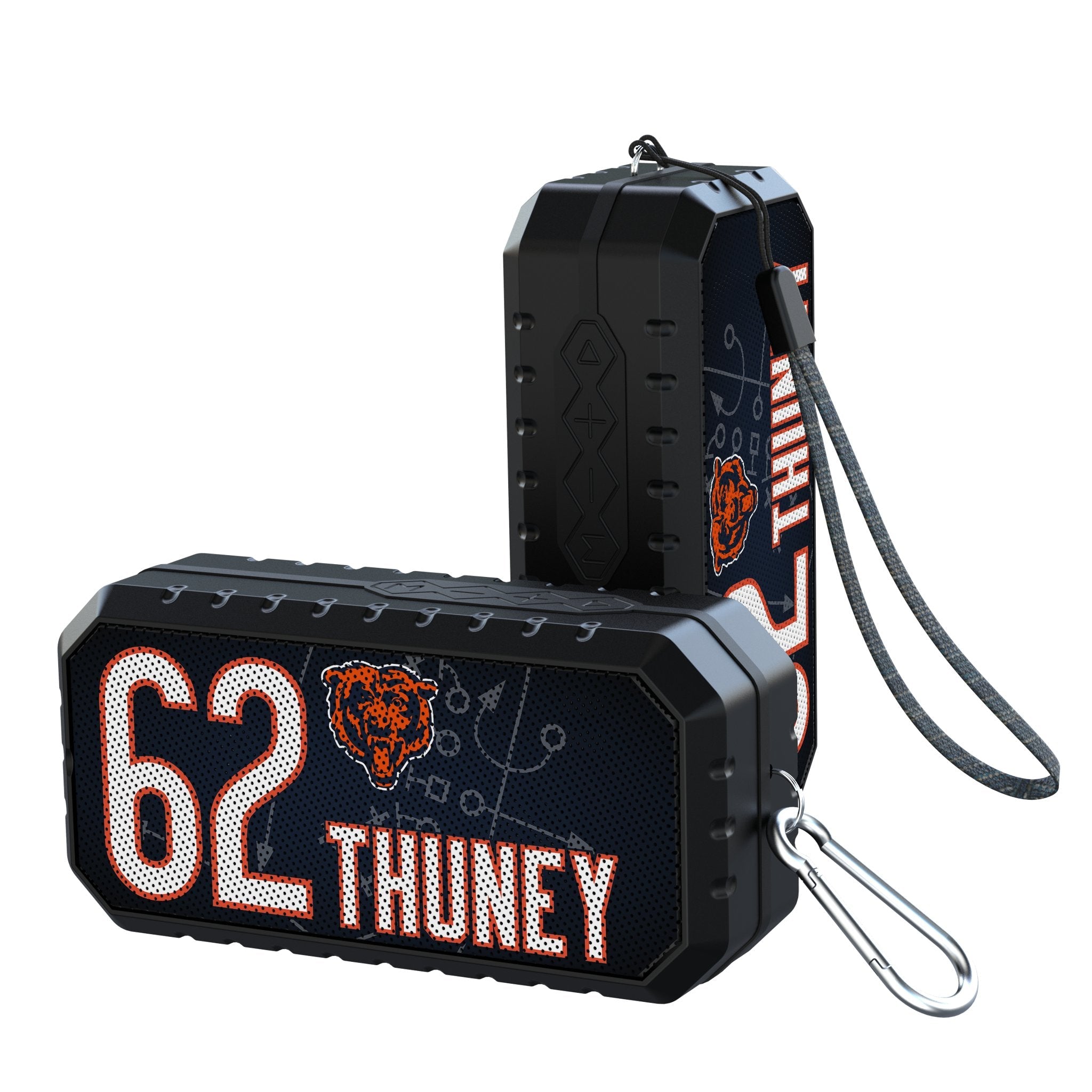 Joe Thuney Chicago Bears 62 Game Tactic Bluetooth Speaker - Sports Gifts, Sports Memorabilia, Sports Collectibles, Fan Shop