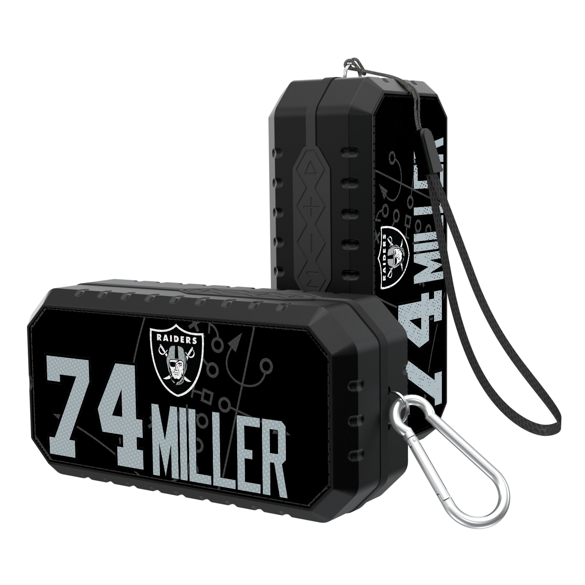 Kolton Miller Las Vegas Raiders 74 Ready Bluetooth Speaker - Sports Gifts, Sports Memorabilia, Sports Collectibles, Fan Shop