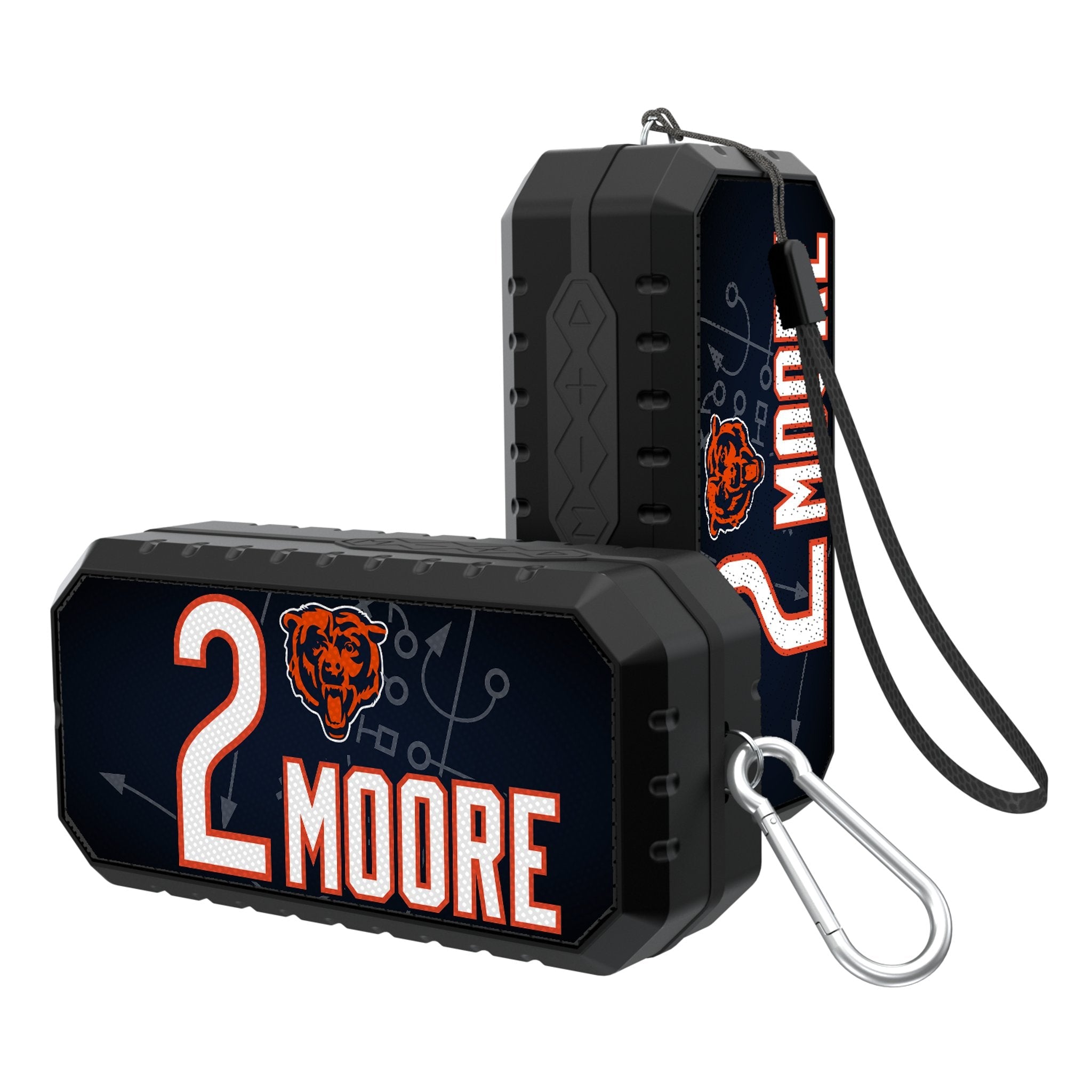 DJ Moore Chicago Bears 2 Ready Bluetooth Speaker - Sports Gifts, Sports Memorabilia, Sports Collectibles, Fan Shop