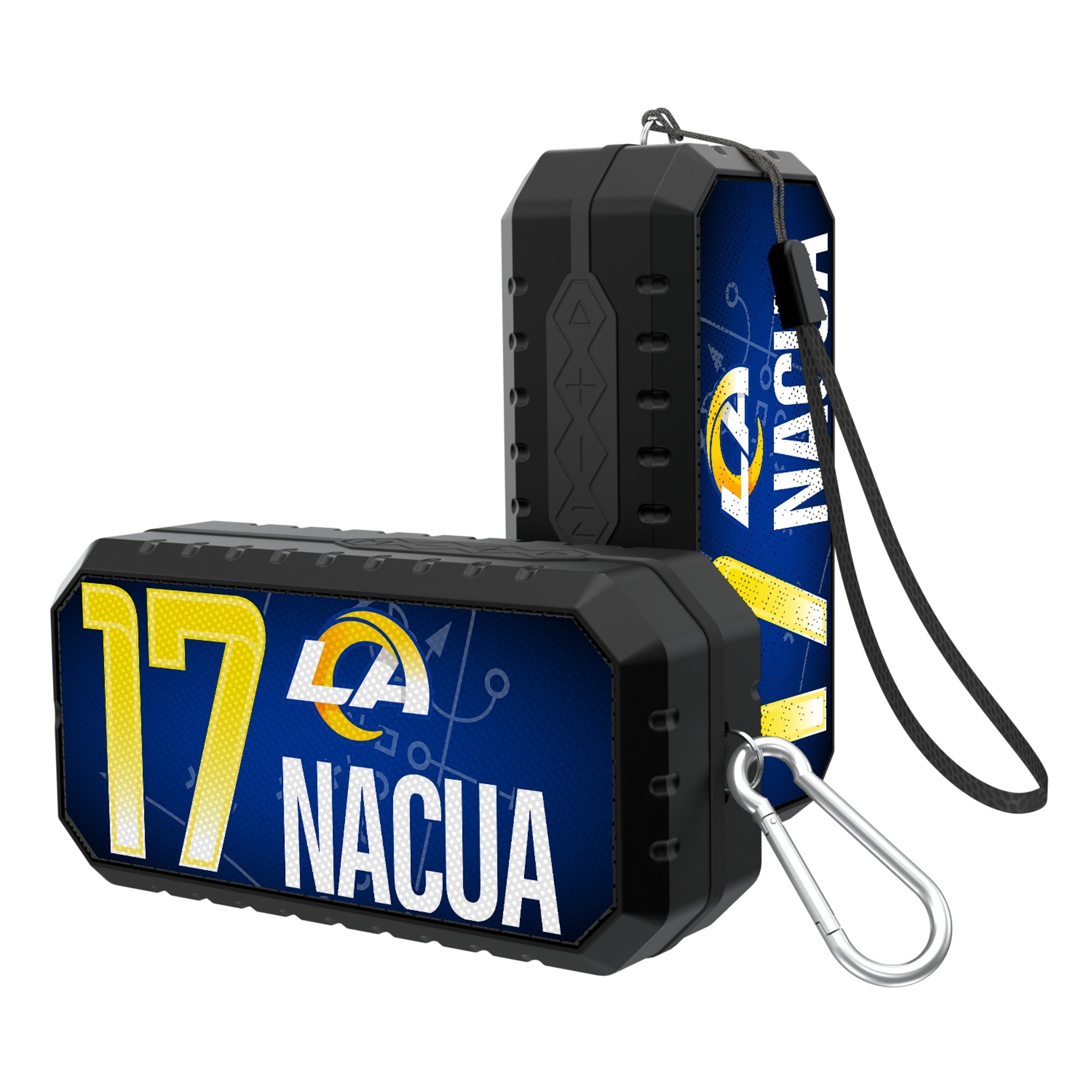 Puka Nacua Los Angeles Rams 17 Game Tactic Bluetooth Speaker - Sports Gifts, Sports Memorabilia, Sports Collectibles, Fan Shop