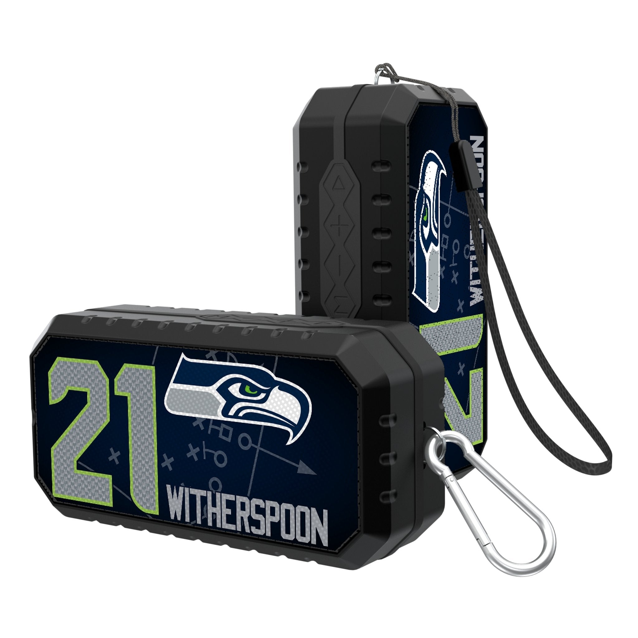 Devon Witherspoon Seattle Seahawks 21 Ready Bluetooth Speaker - Sports Gifts, Sports Memorabilia, Sports Collectibles, Fan Shop