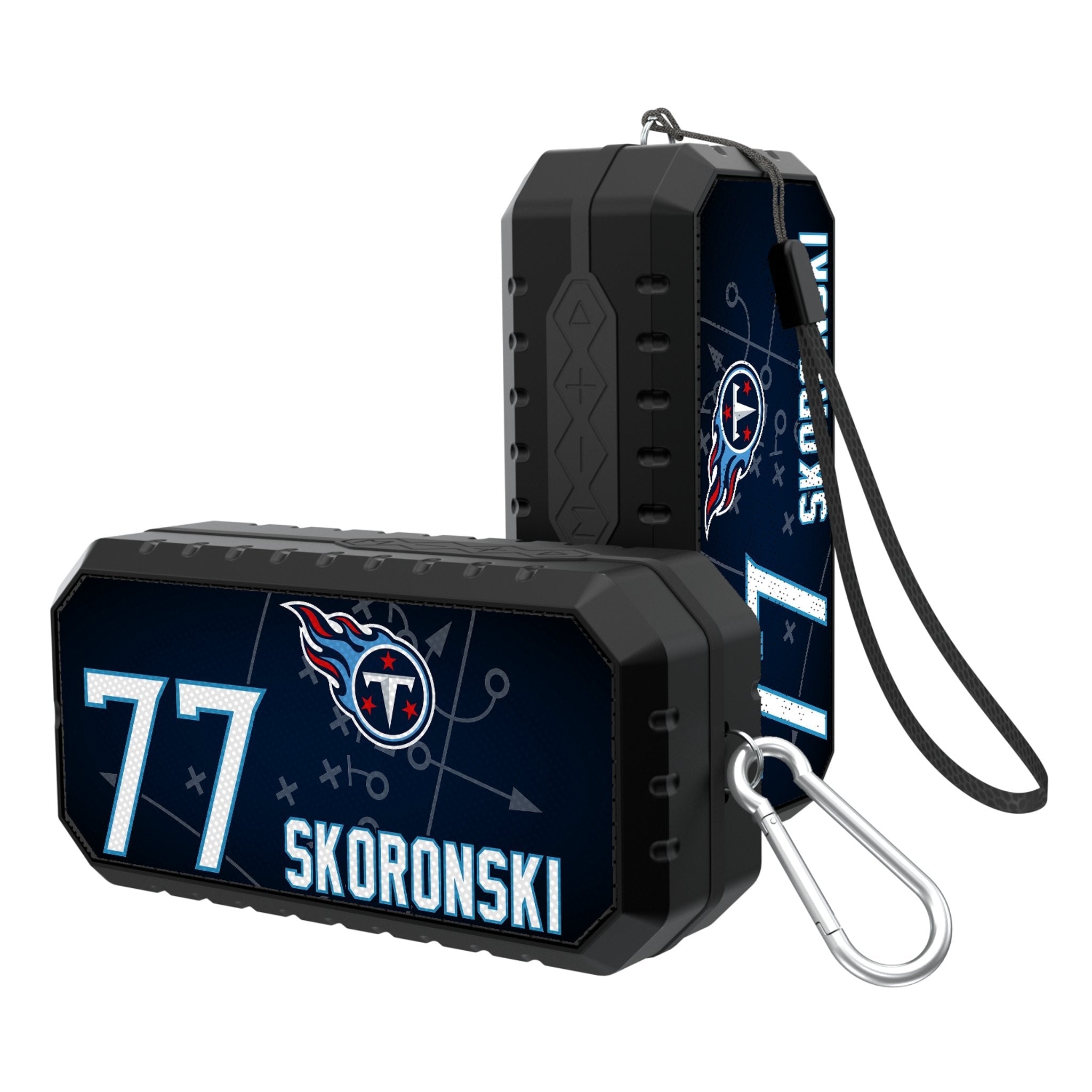 Peter Skoronski Tennessee Titans 77 Ready Bluetooth Speaker - Sports Gifts, Sports Memorabilia, Sports Collectibles, Fan Shop