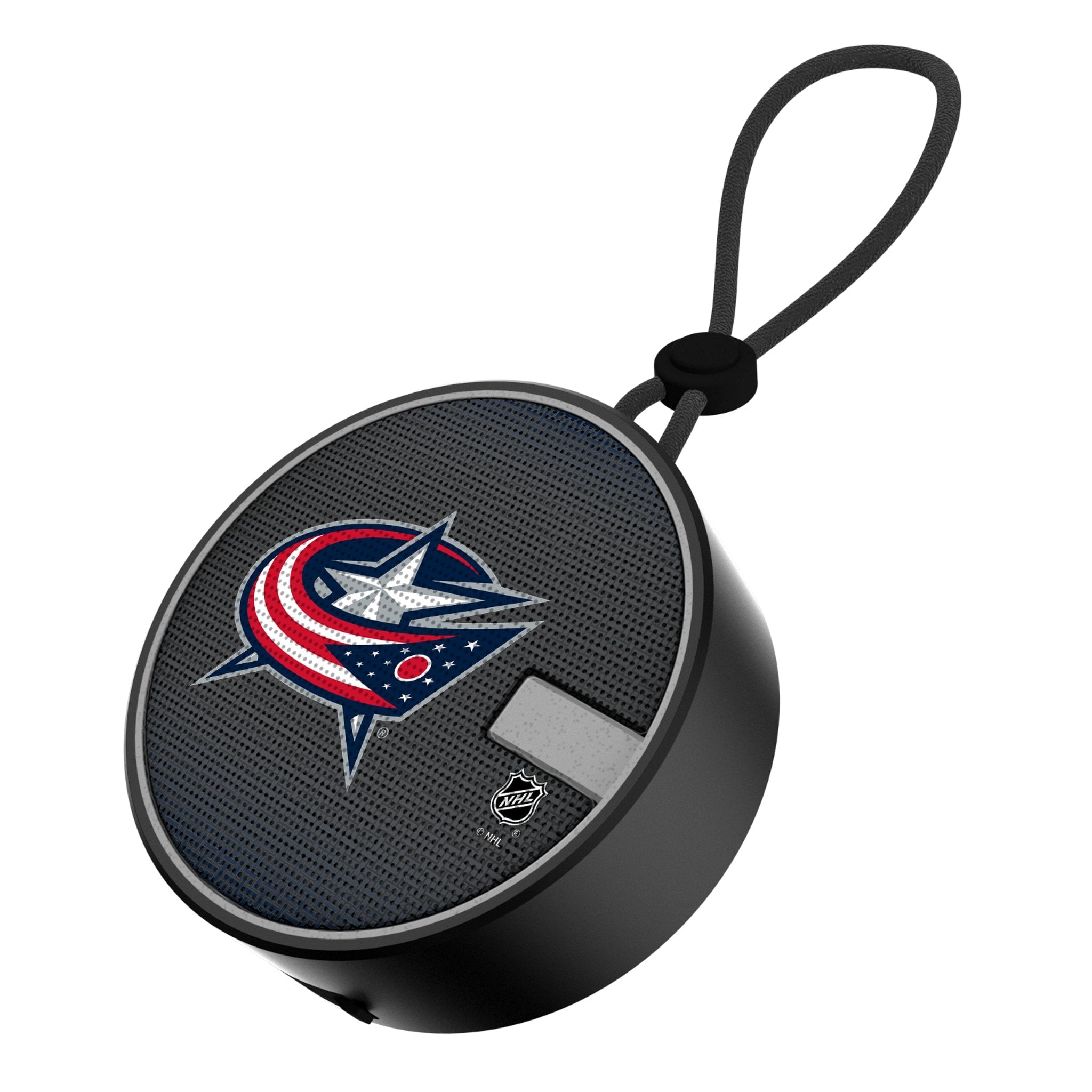 Columbus Blue Jackets Linen Waterproof Speaker - Sports Gifts, Sports Memorabilia, Sports Collectibles, Fan Shop