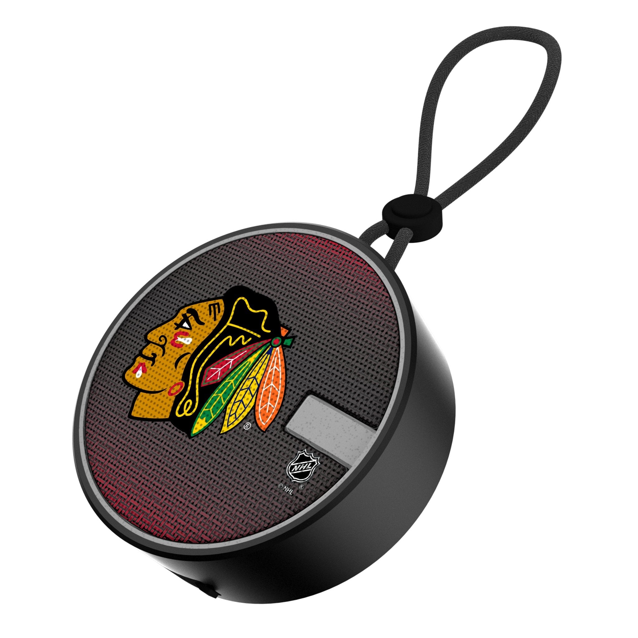 Chicago Blackhawks Linen Waterproof Speaker - Sports Gifts, Sports Memorabilia, Sports Collectibles, Fan Shop