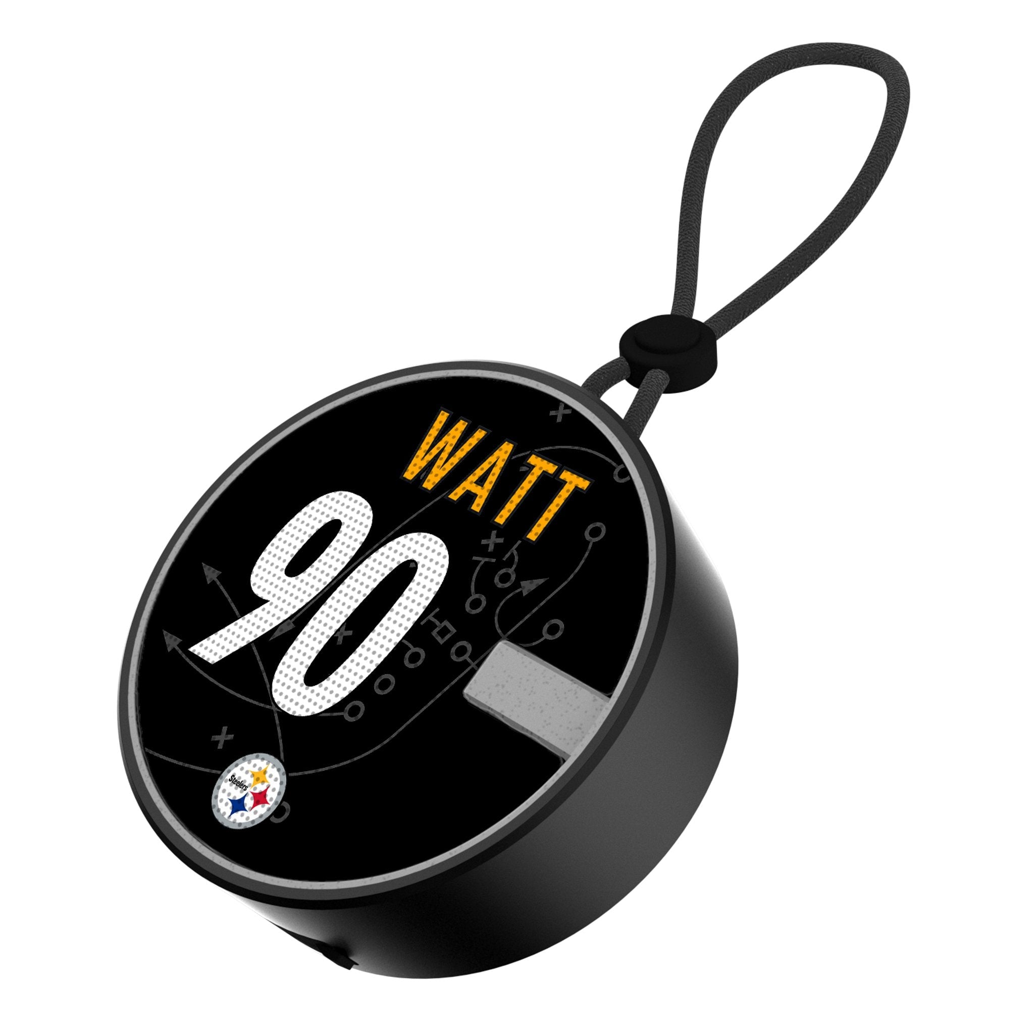T.J. Watt Pittsburgh Steelers 90 Game Tactic Waterproof Speaker - Sports Gifts, Sports Memorabilia, Sports Collectibles, Fan Shop