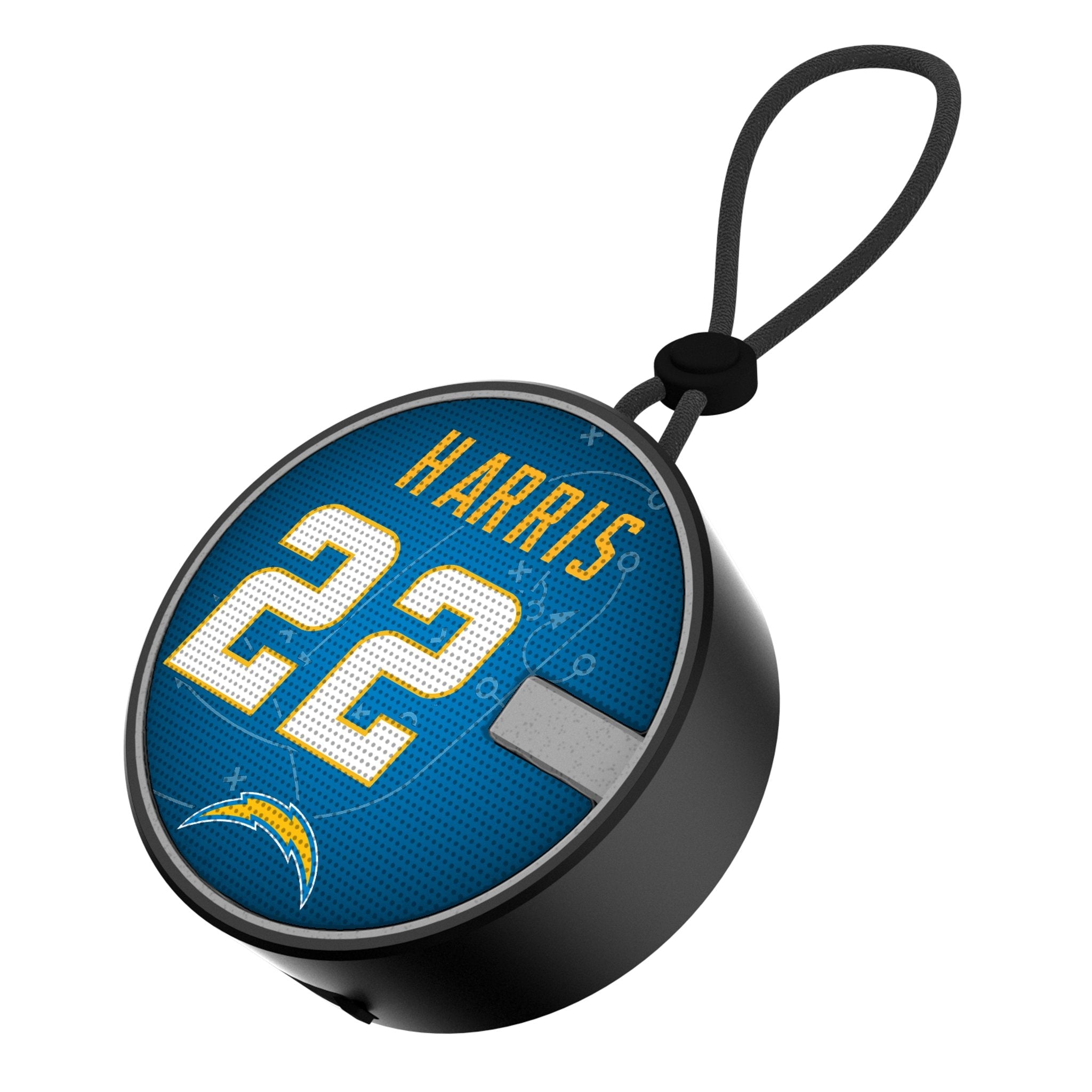 Najee Harris Los Angeles Chargers 22 Game Tactic Waterproof Speaker - Sports Gifts, Sports Memorabilia, Sports Collectibles, Fan Shop