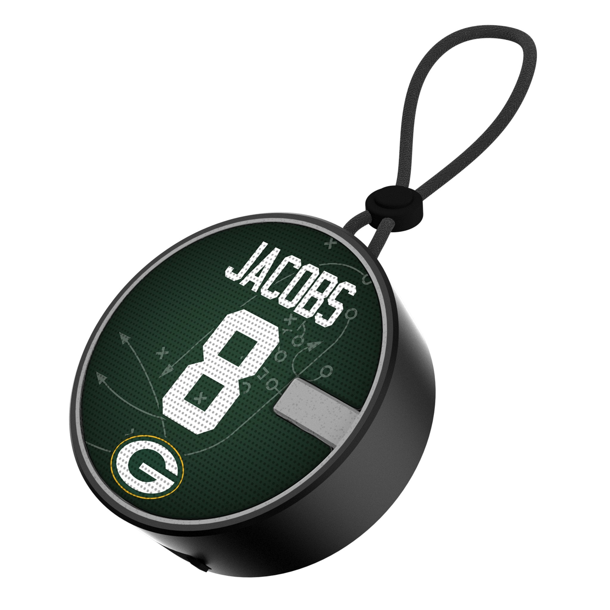 Josh Jacobs Green Bay Packers 8 Ready Waterproof Speaker - Sports Gifts, Sports Memorabilia, Sports Collectibles, Fan Shop
