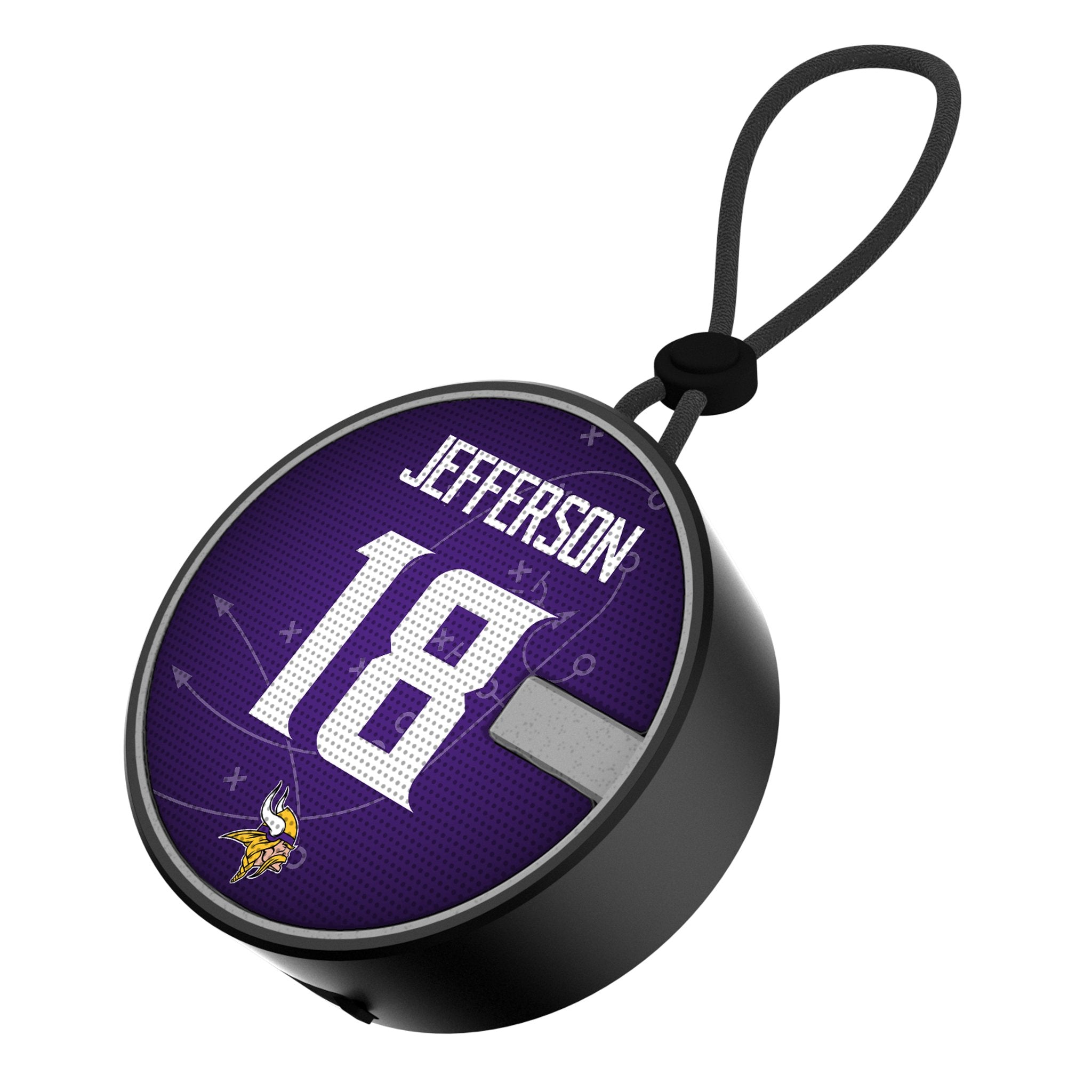 Justin Jefferson Minnesota Vikings 18 Ready Waterproof Speaker - Sports Gifts, Sports Memorabilia, Sports Collectibles, Fan Shop