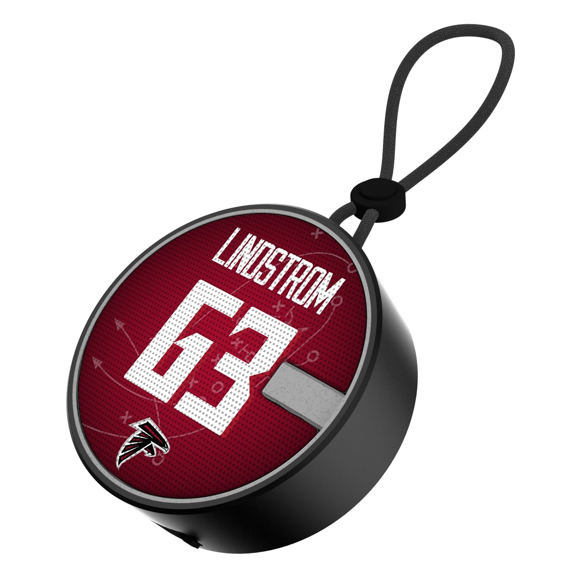 Chris Lindstrom Atlanta Falcons 63 Ready Waterproof Speaker - Sports Gifts, Sports Memorabilia, Sports Collectibles, Fan Shop