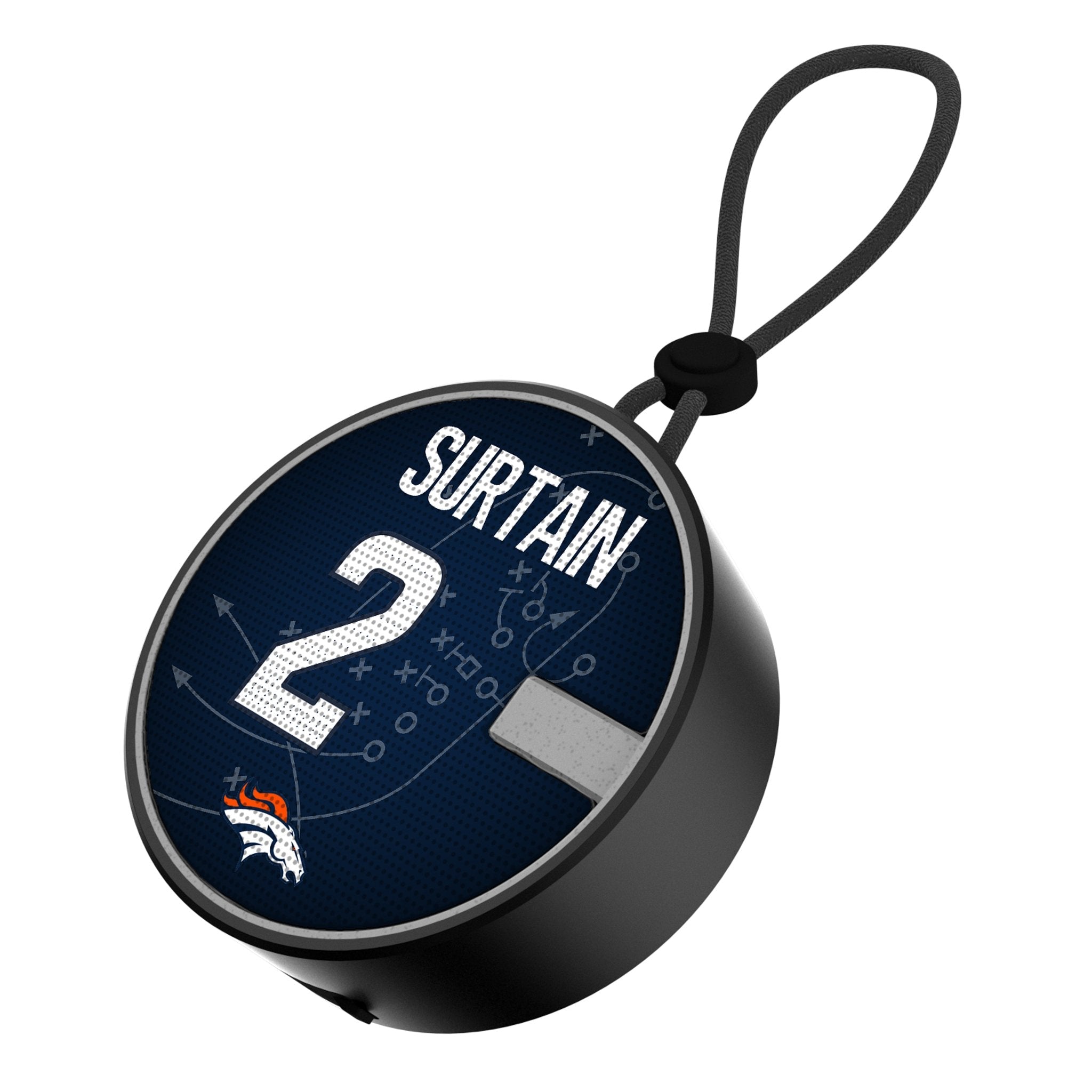 Pat Surtain II Denver Broncos 2 Game Tactic Waterproof Speaker - Sports Gifts, Sports Memorabilia, Sports Collectibles, Fan Shop