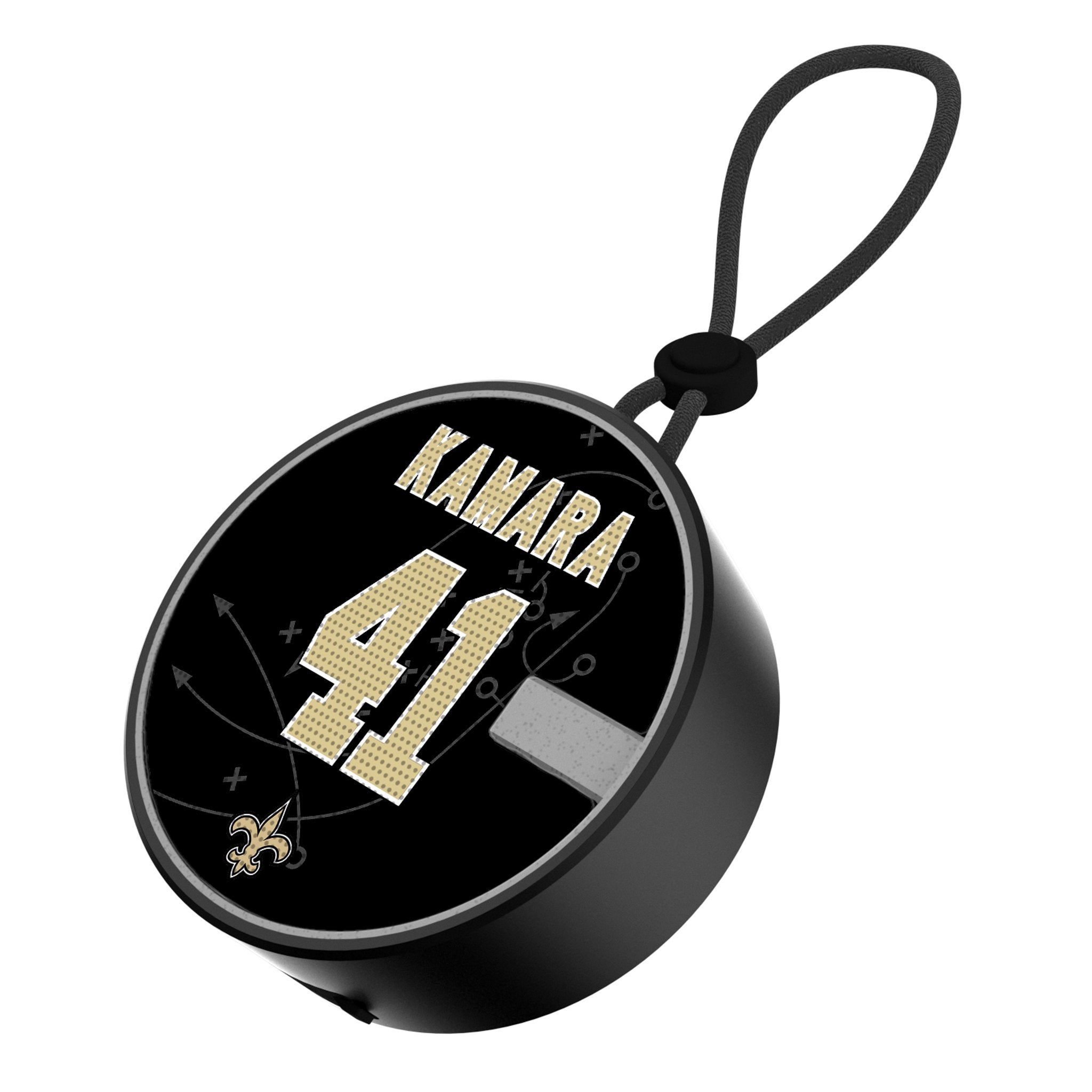 Alvin Kamara New Orleans Saints 41 Ready Waterproof Speaker - Sports Gifts, Sports Memorabilia, Sports Collectibles, Fan Shop