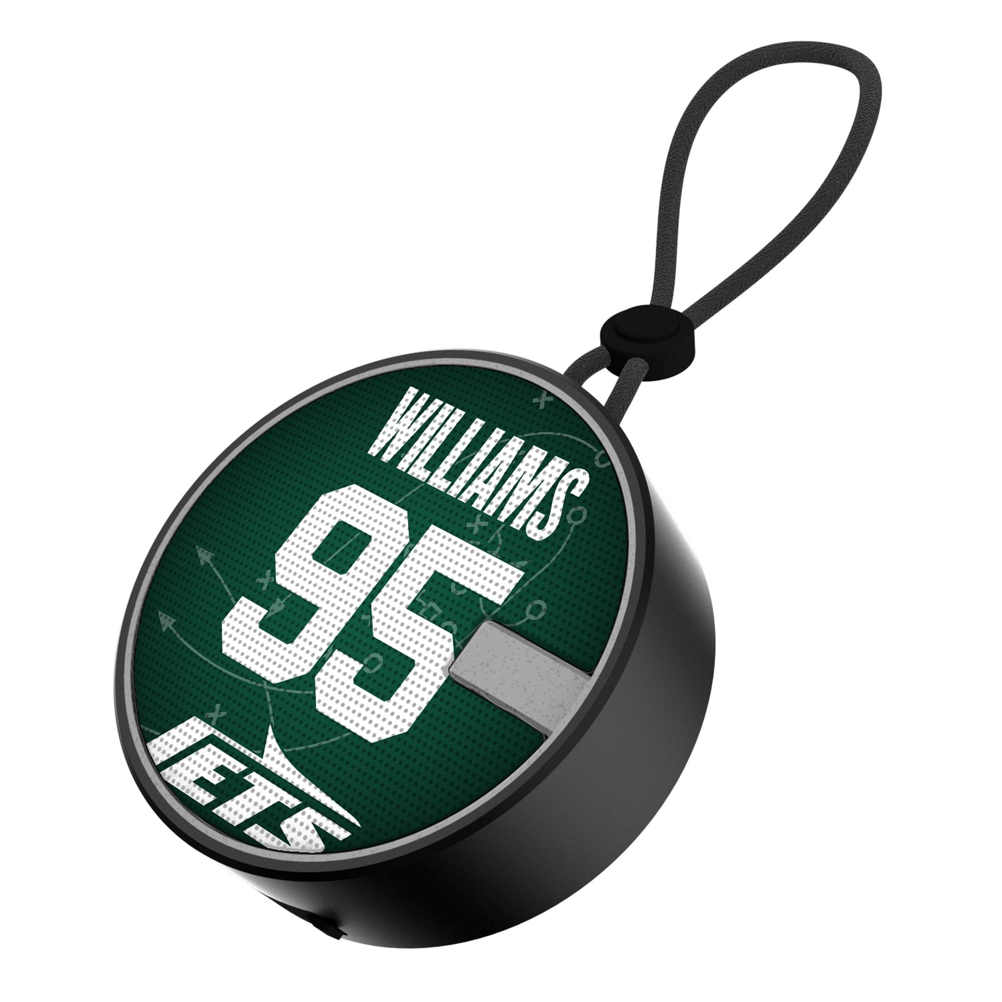 Quinnen Williams New York Jets 95 Ready Waterproof Speaker - Sports Gifts, Sports Memorabilia, Sports Collectibles, Fan Shop