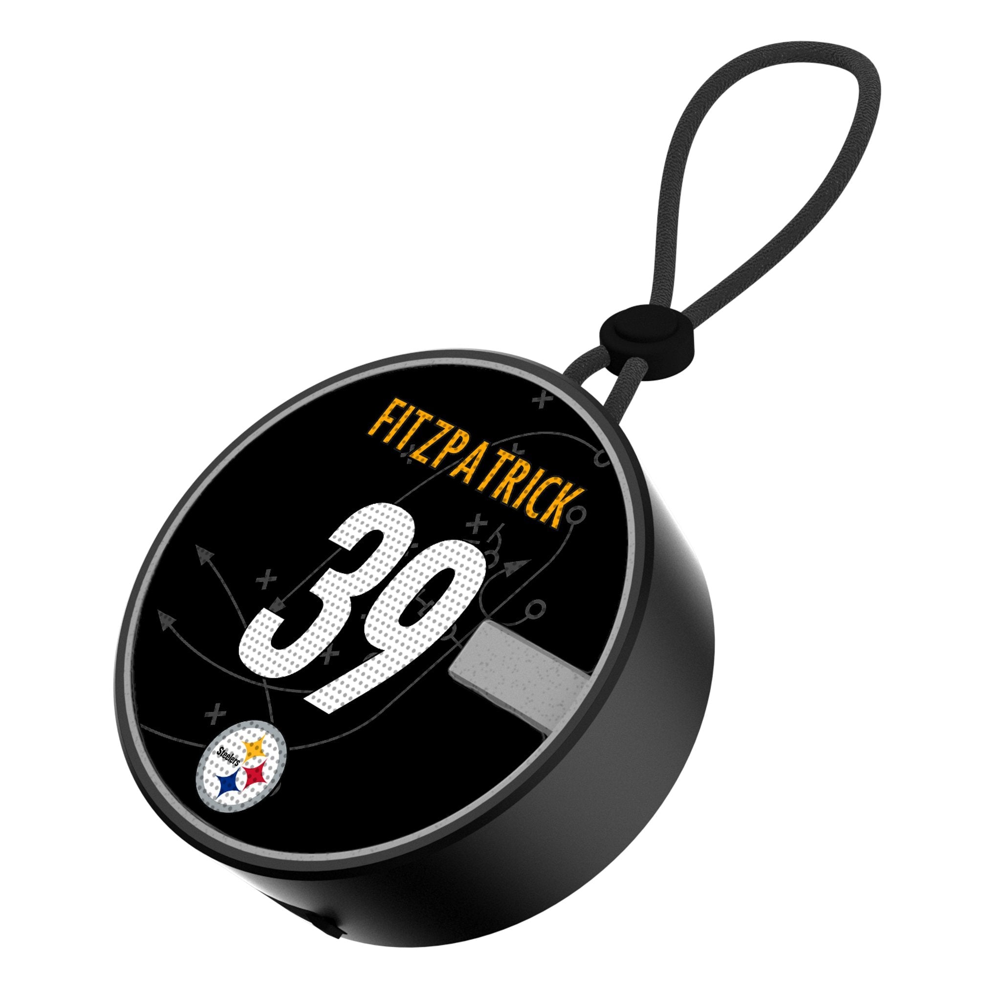 Minkah Fitzpatrick Pittsburgh Steelers 39 Ready Waterproof Speaker - Sports Gifts, Sports Memorabilia, Sports Collectibles, Fan Shop