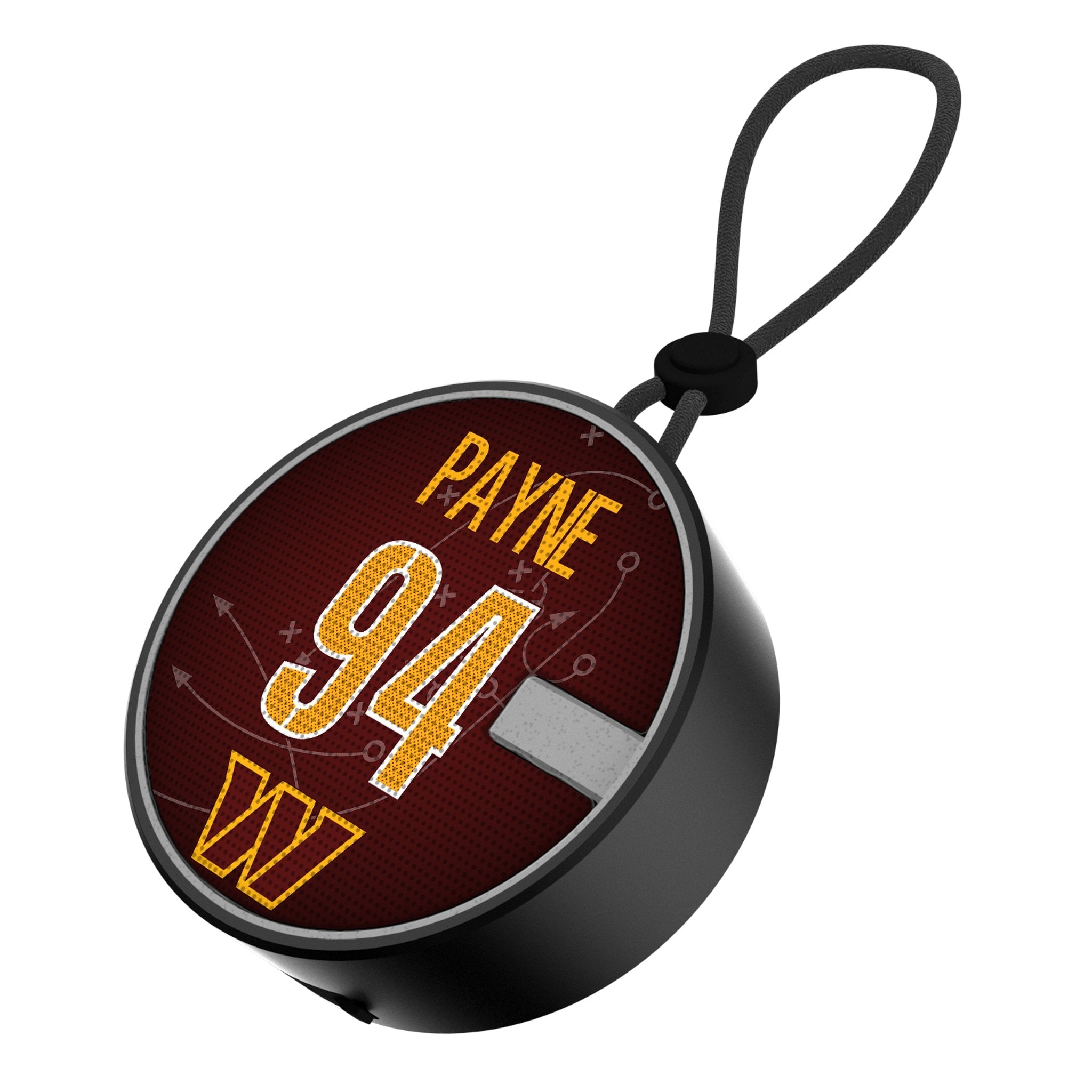 Daron Payne Washington Commanders 94 Ready Waterproof Speaker - Sports Gifts, Sports Memorabilia, Sports Collectibles, Fan Shop
