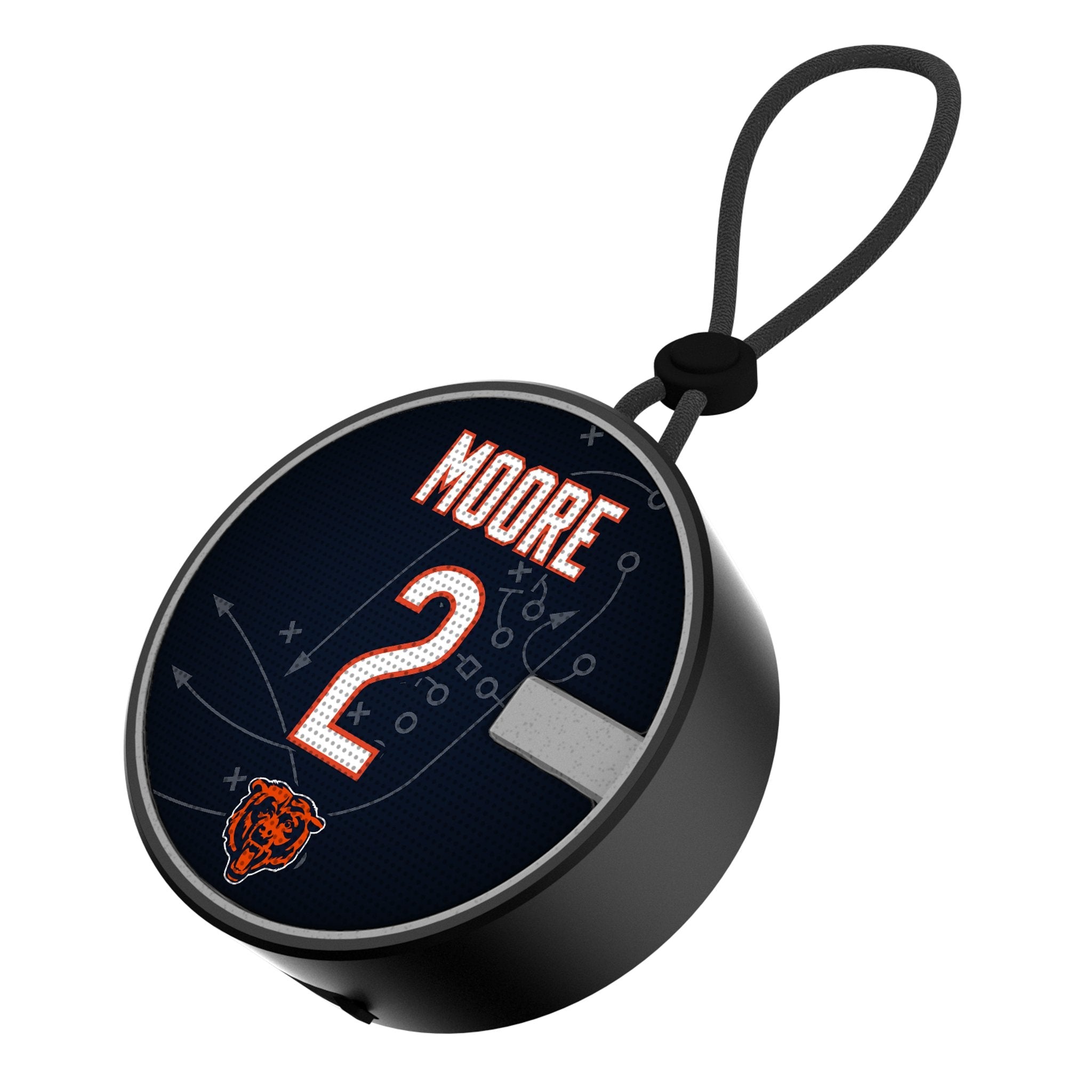 DJ Moore Chicago Bears 2 Ready Waterproof Speaker - Sports Gifts, Sports Memorabilia, Sports Collectibles, Fan Shop