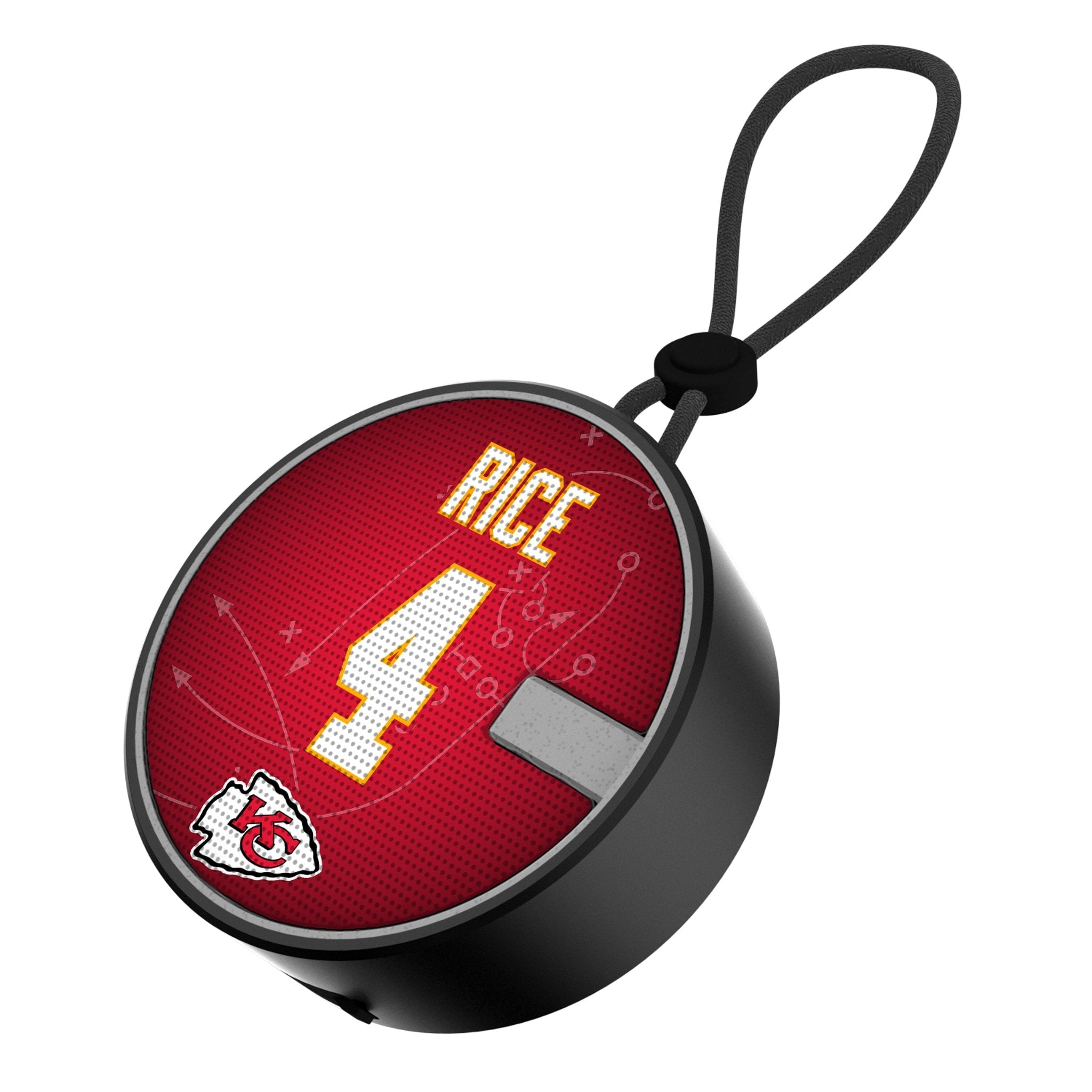 Rashee Rice Kansas City Chiefs 4 Ready Waterproof Speaker - Sports Gifts, Sports Memorabilia, Sports Collectibles, Fan Shop