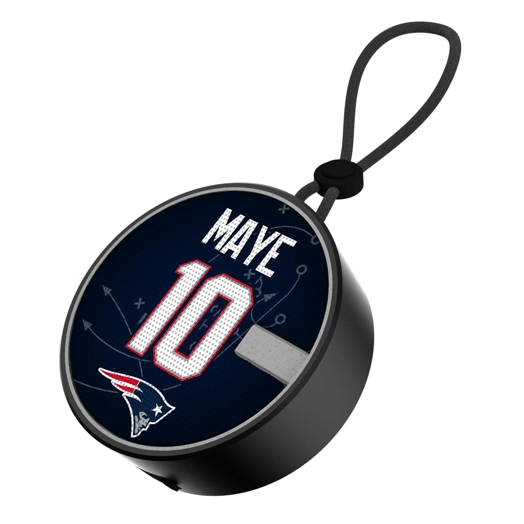 Drake Maye New England Patriots 10 Ready Waterproof Speaker - Sports Gifts, Sports Memorabilia, Sports Collectibles, Fan Shop