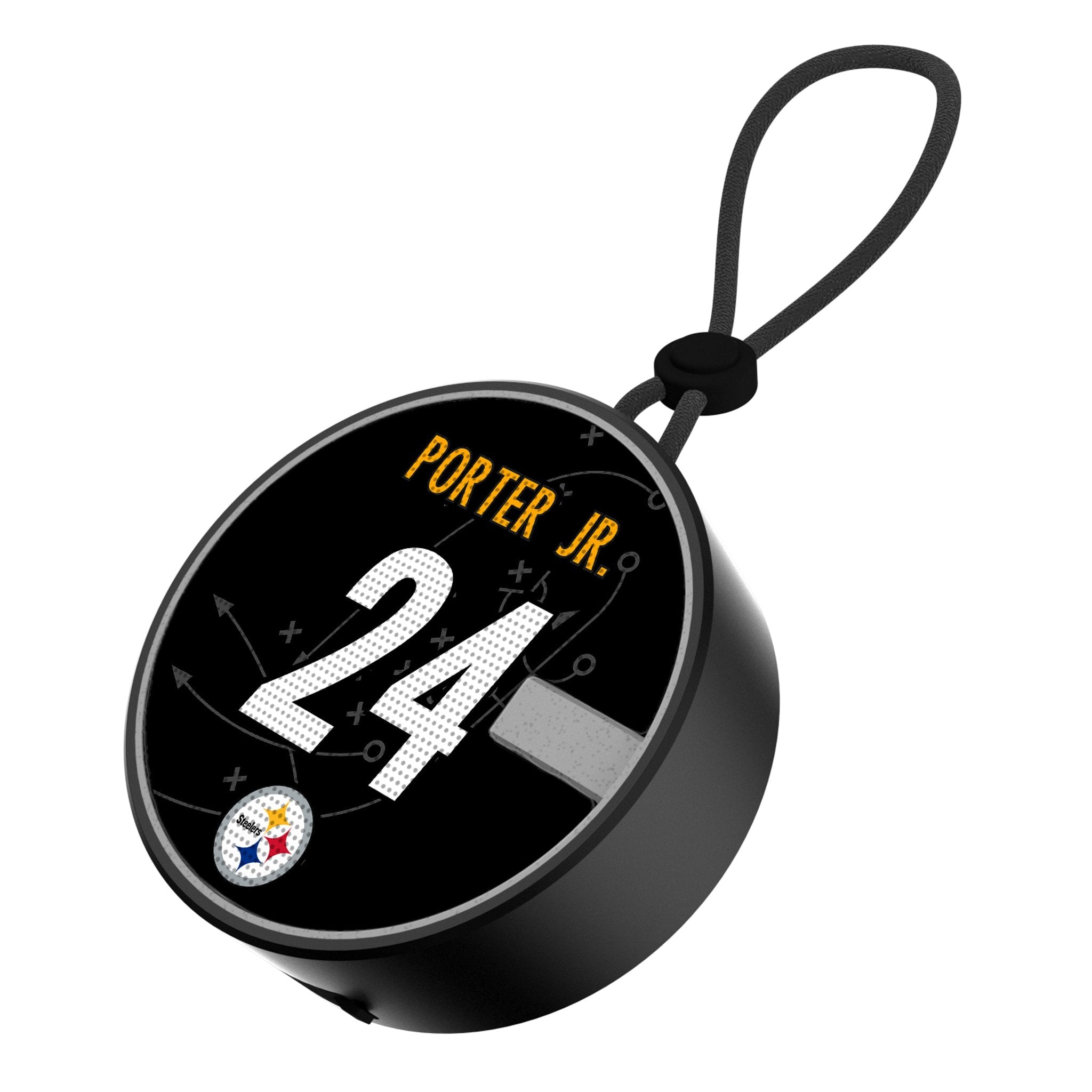 Joey Porter Jr. Pittsburgh Steelers 24 Ready Waterproof Speaker - Sports Gifts, Sports Memorabilia, Sports Collectibles, Fan Shop