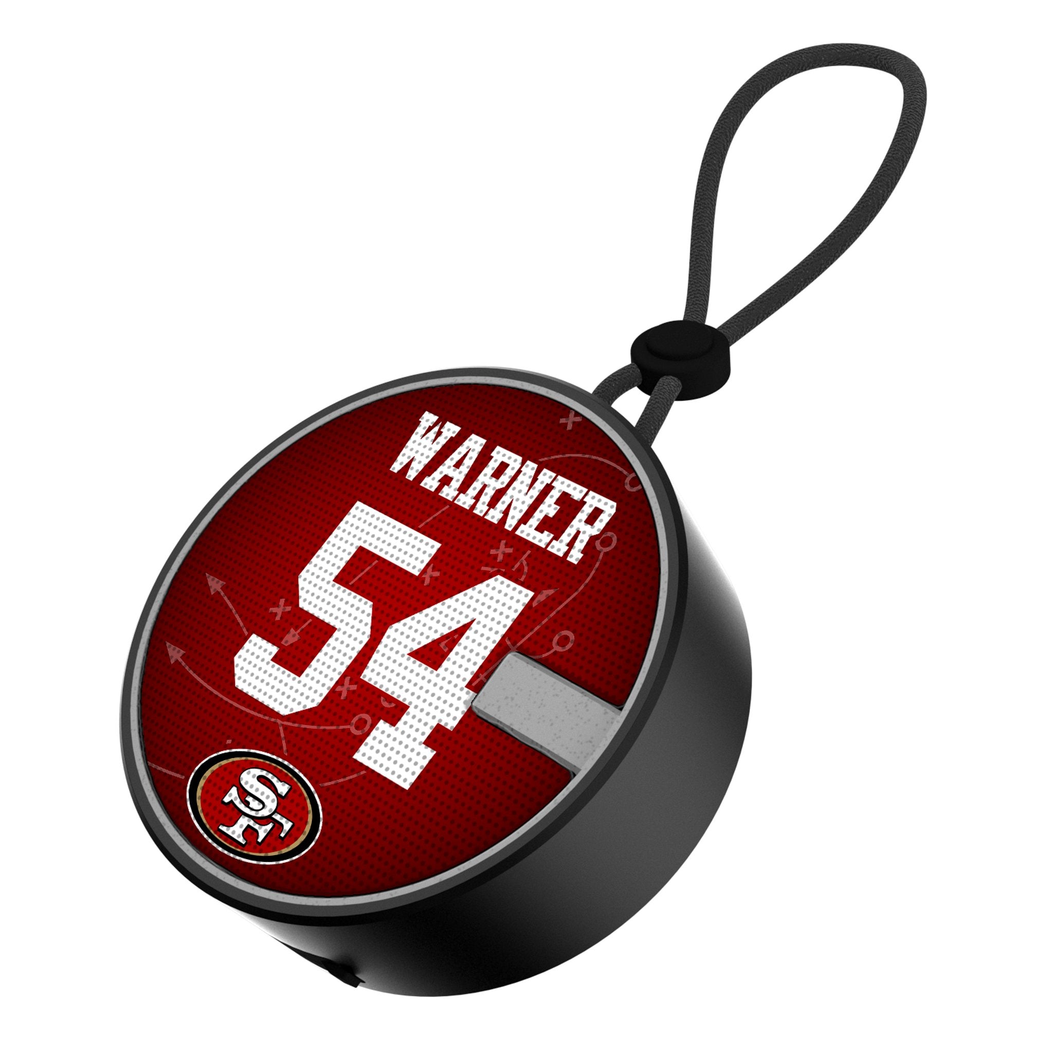 Fred Warner San Francisco 49ers 54 Ready Waterproof Speaker - Sports Gifts, Sports Memorabilia, Sports Collectibles, Fan Shop