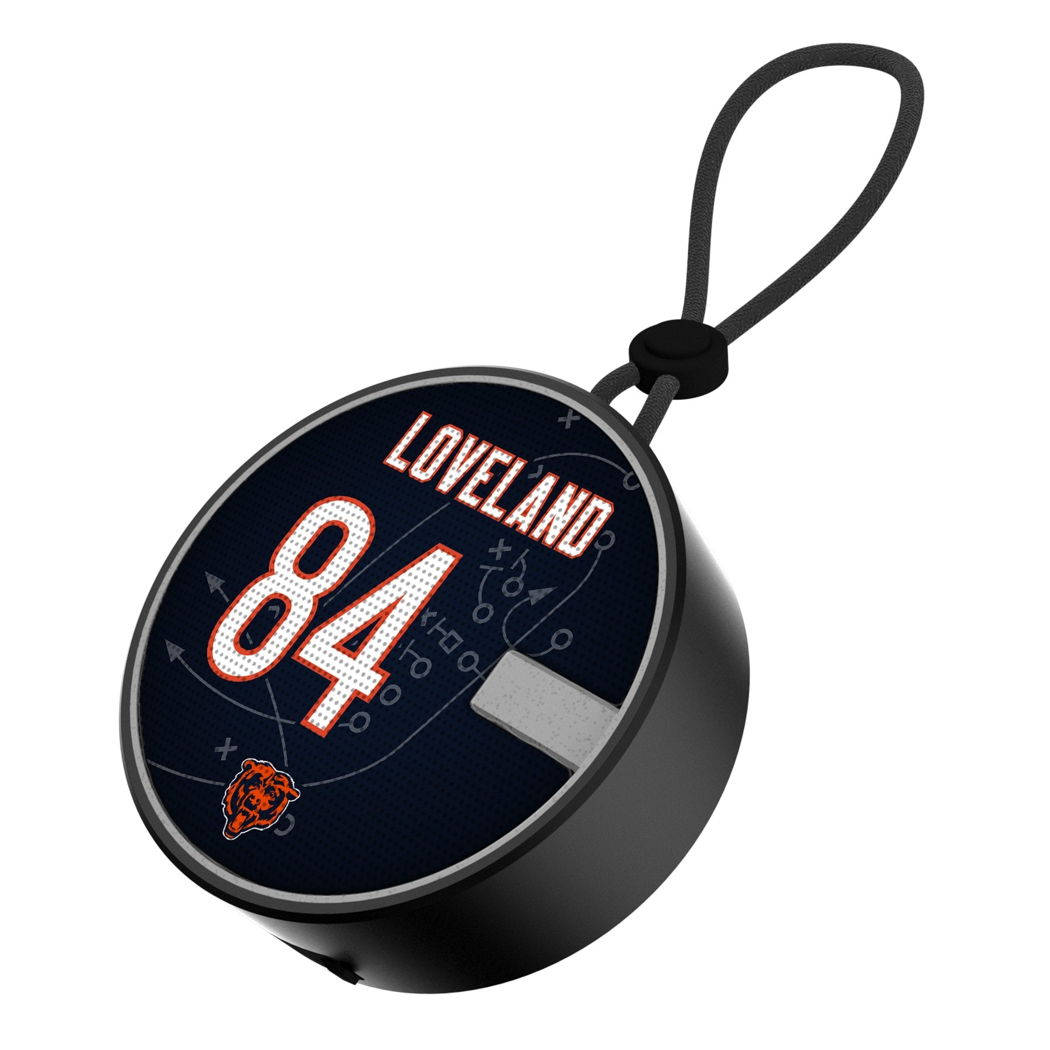 Colston Loveland Chicago Bears 84 Game Tactic Waterproof Speaker - Sports Gifts, Sports Memorabilia, Sports Collectibles, Fan Shop
