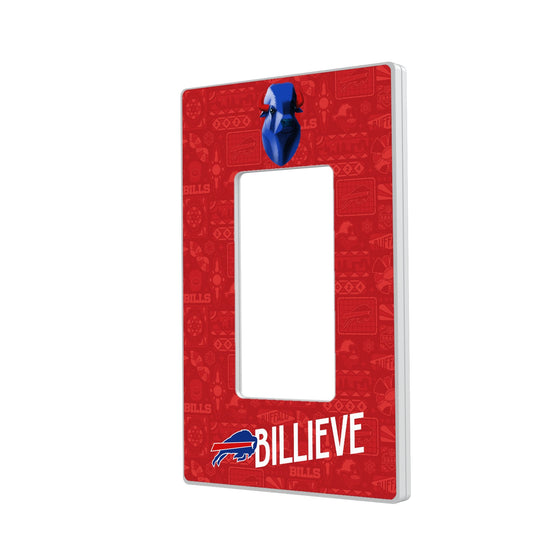 Buffalo Bills 2024 Illustrated Limited Edition Hidden-Screw Light Switch Plate-1