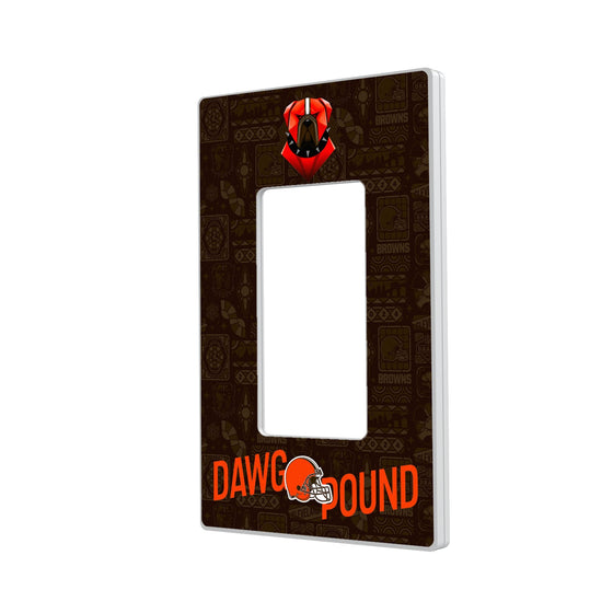 Cleveland Browns 2024 Illustrated Limited Edition Hidden-Screw Light Switch Plate-1