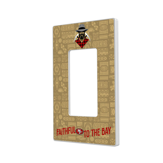 San Francisco 49ers 2024 Illustrated Limited Edition Hidden-Screw Light Switch Plate-1