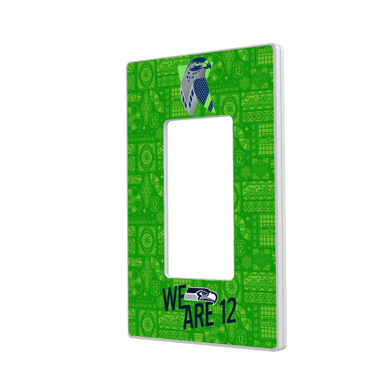 Seattle Seahawks 2024 Illustrated Limited Edition Hidden-Screw Light Switch Plate-1