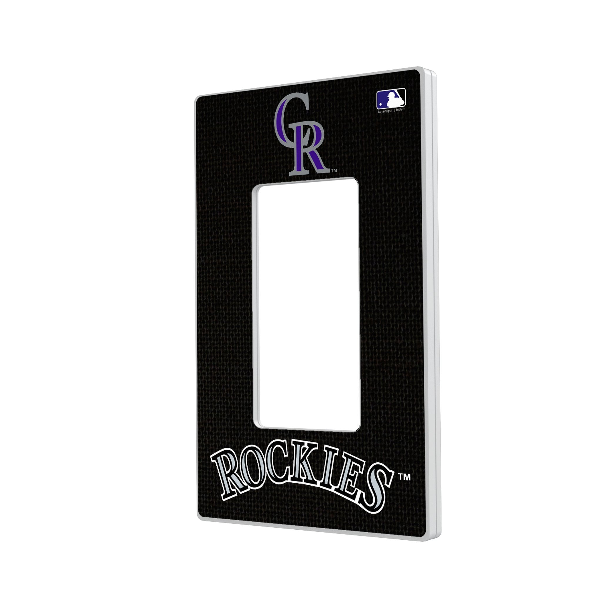 Colorado Rockies Solid Hidden-Screw Light Switch Plate - Sports Gifts, Sports Memorabilia, Sports Collectibles, Fan Shop